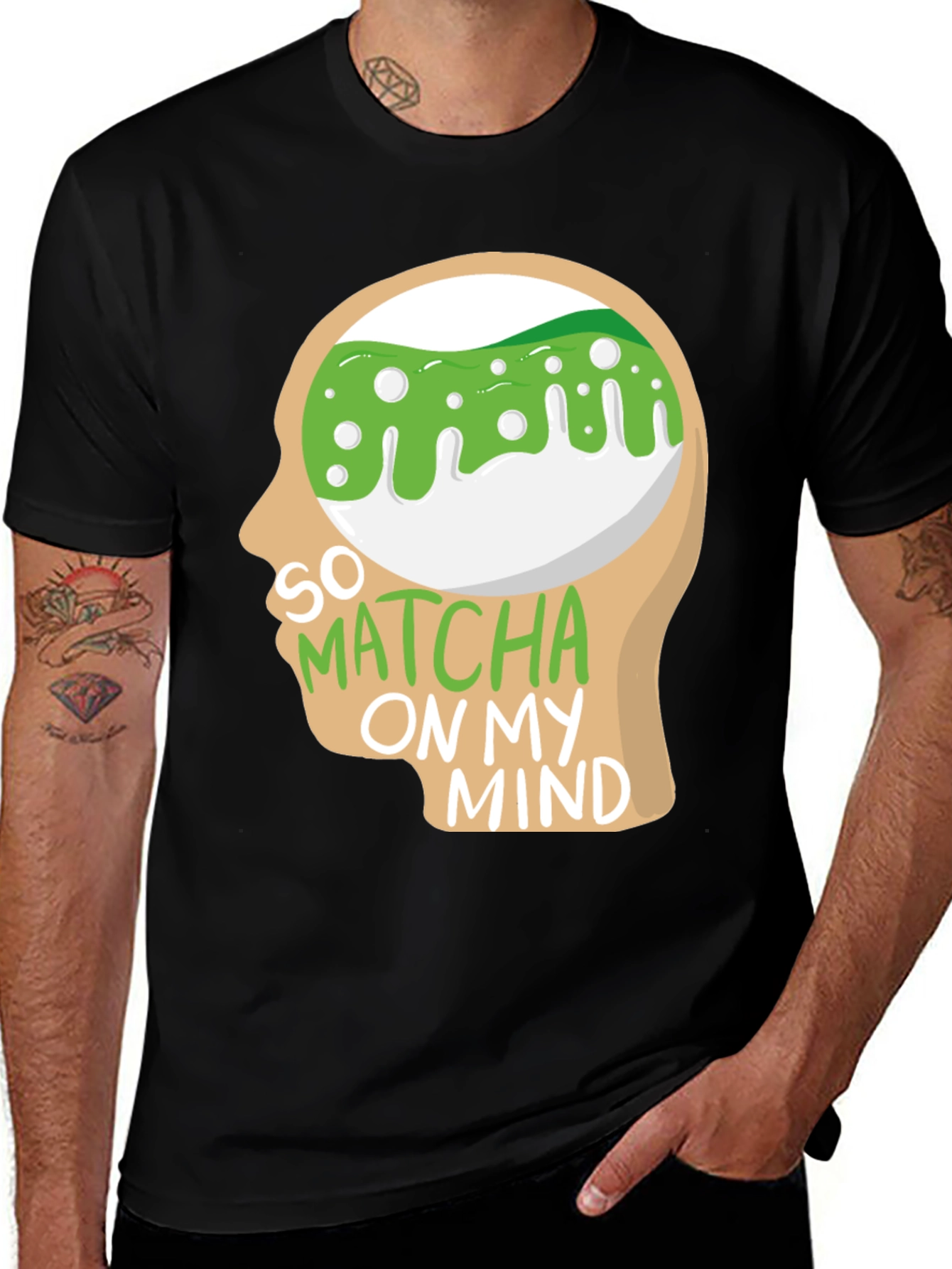 Variant 17 of So Matcha On My Mind T-Shirt - Quirky Graphic Tee