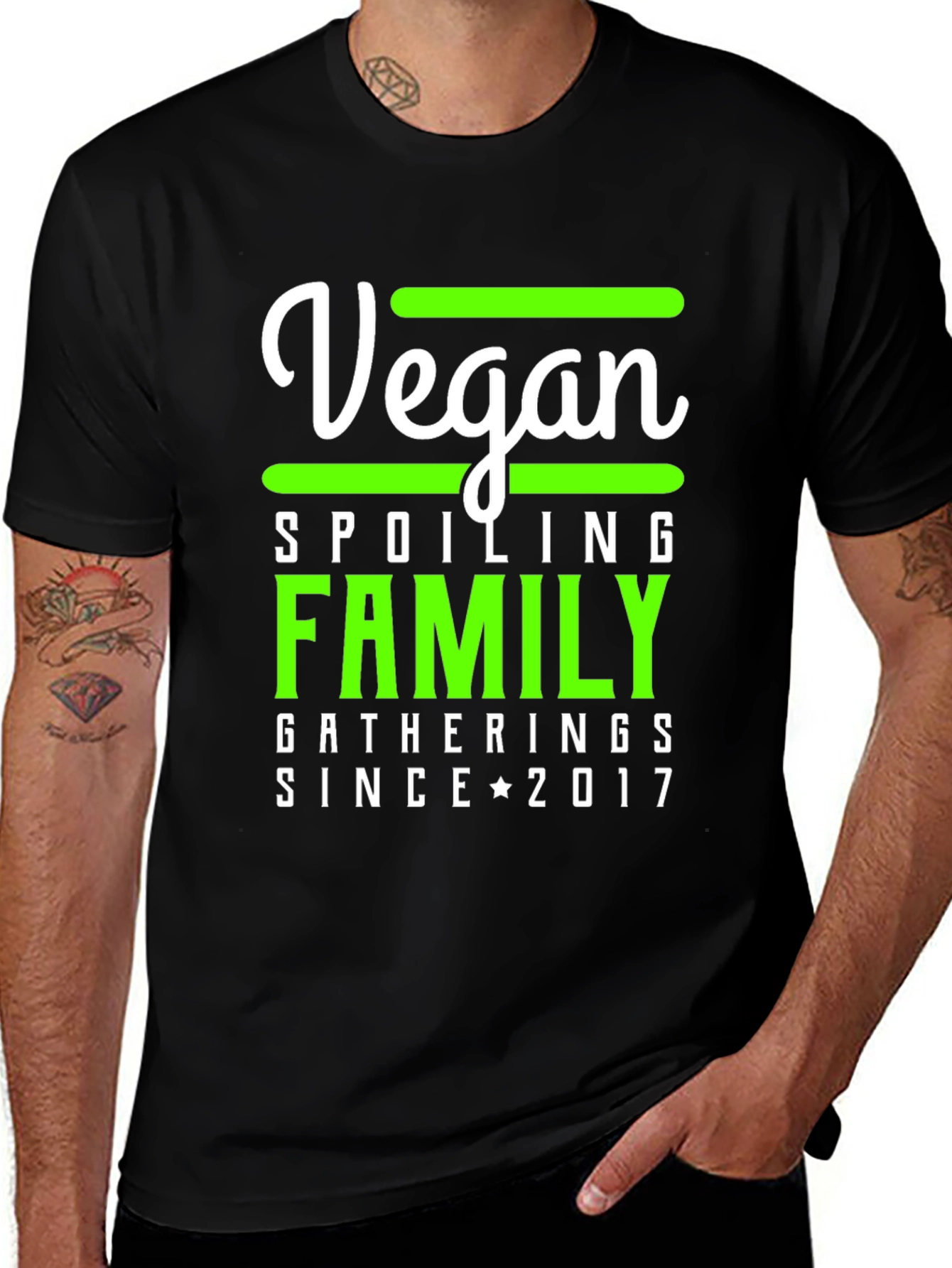 Variant 23 of Vegan Spoiling Family Gatherings Since 2017 T-Shirt