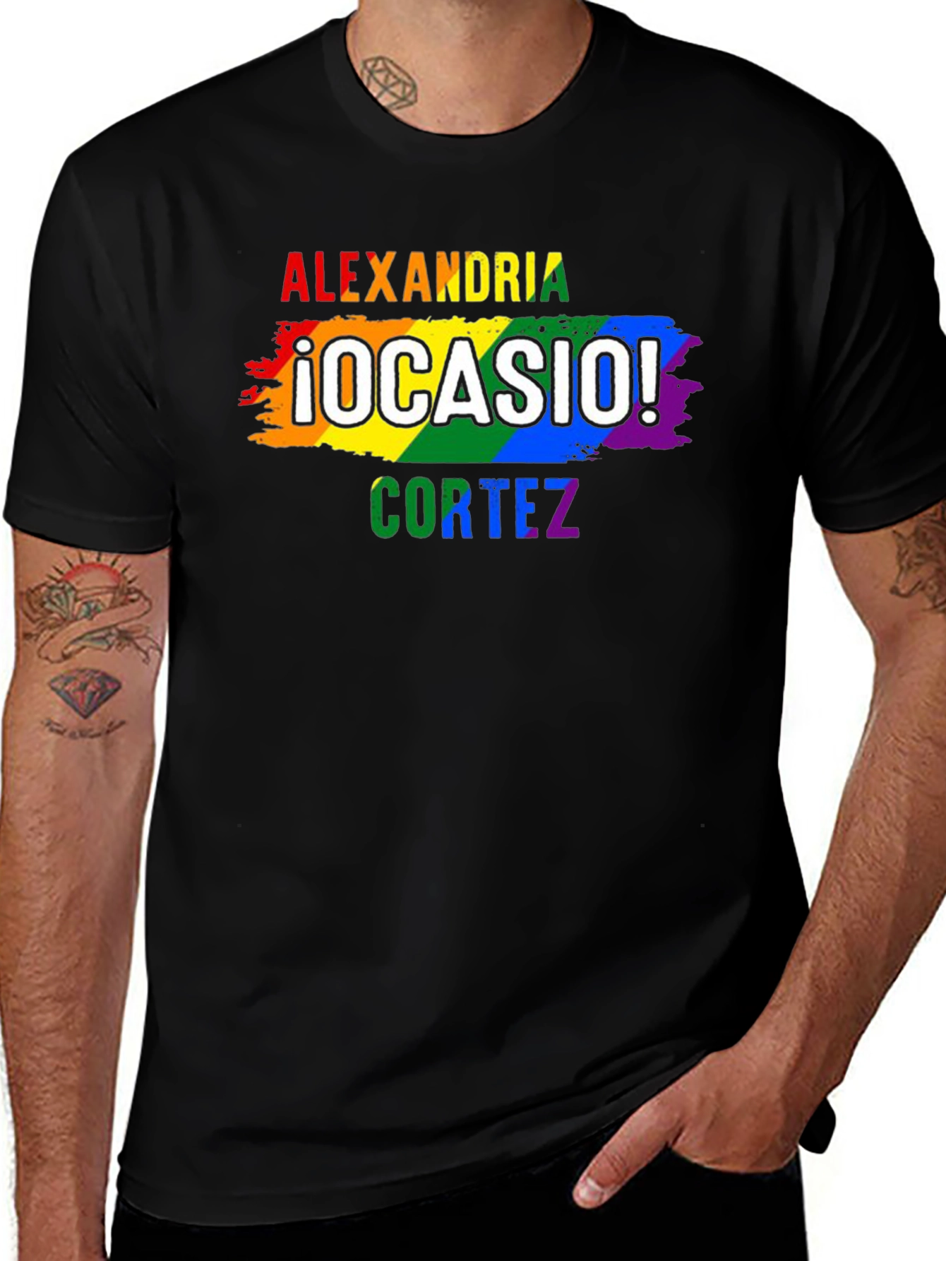 Variant 5 of Alexandria Ocasio-Cortez Pride T-Shirt