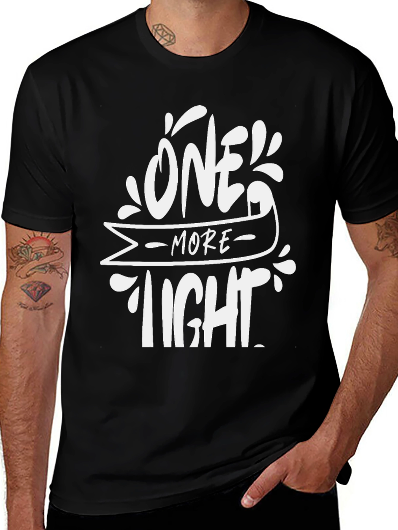 Variant 5 of One More Tight Black Graphic Tee
