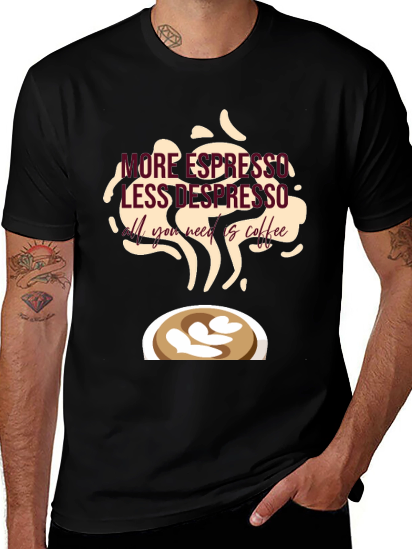 Variant 27 of Espresso T-Shirt - Coffee Lover Tee