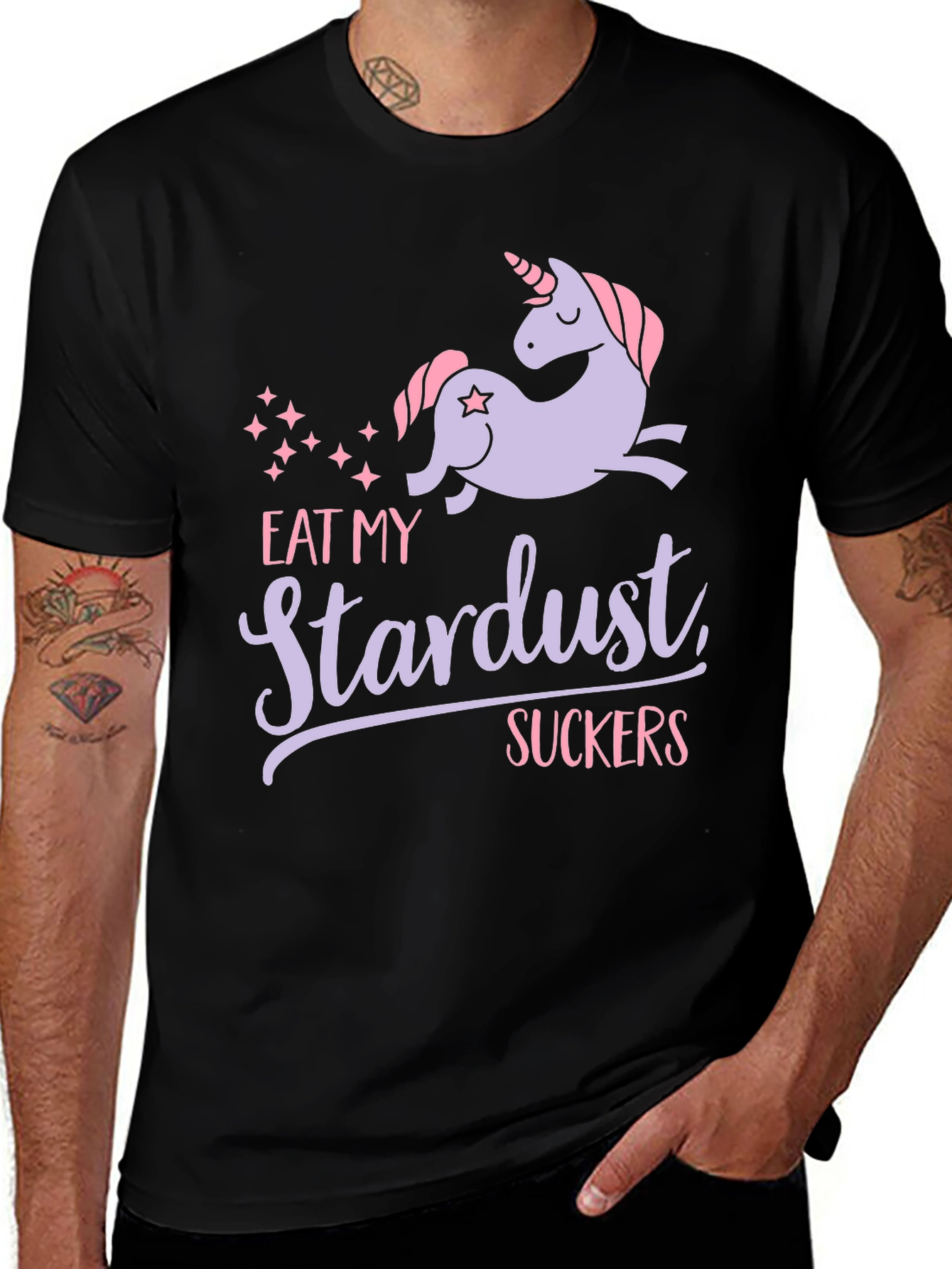 Variant 10 of Eat My Stardust Unicorn Graphic Tee