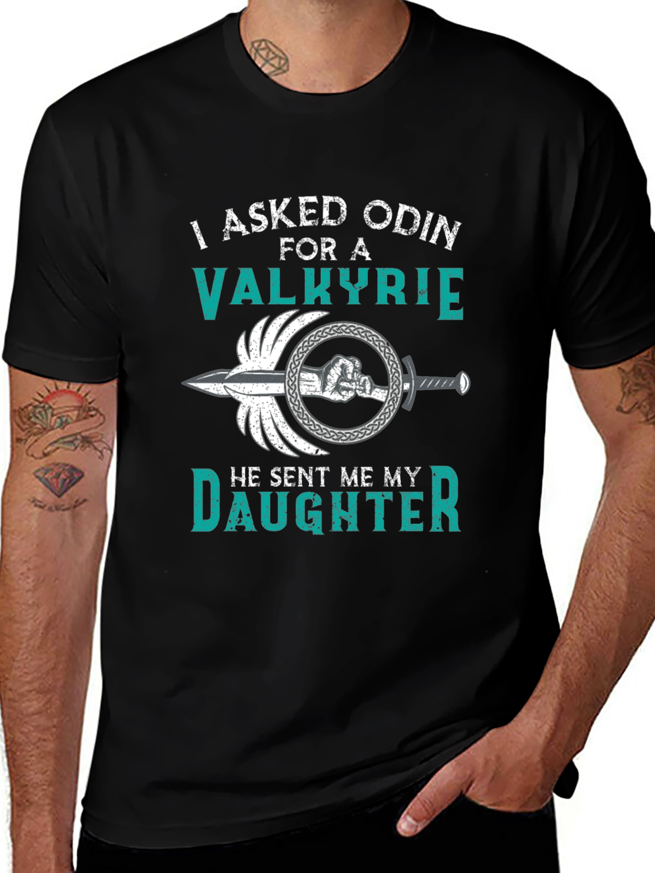 Viking Dad T-Shirt - Valkyrie Daughter