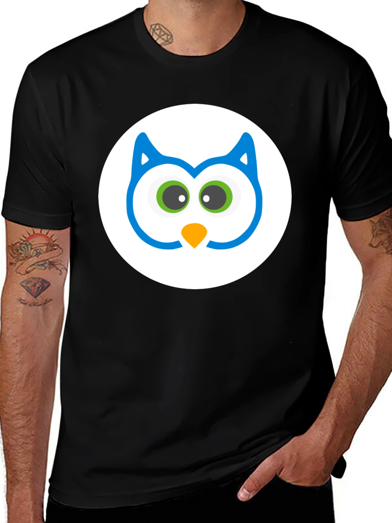Variant 16 of Owl Graphic T-Shirt - Cool, Casual, and Comfortable