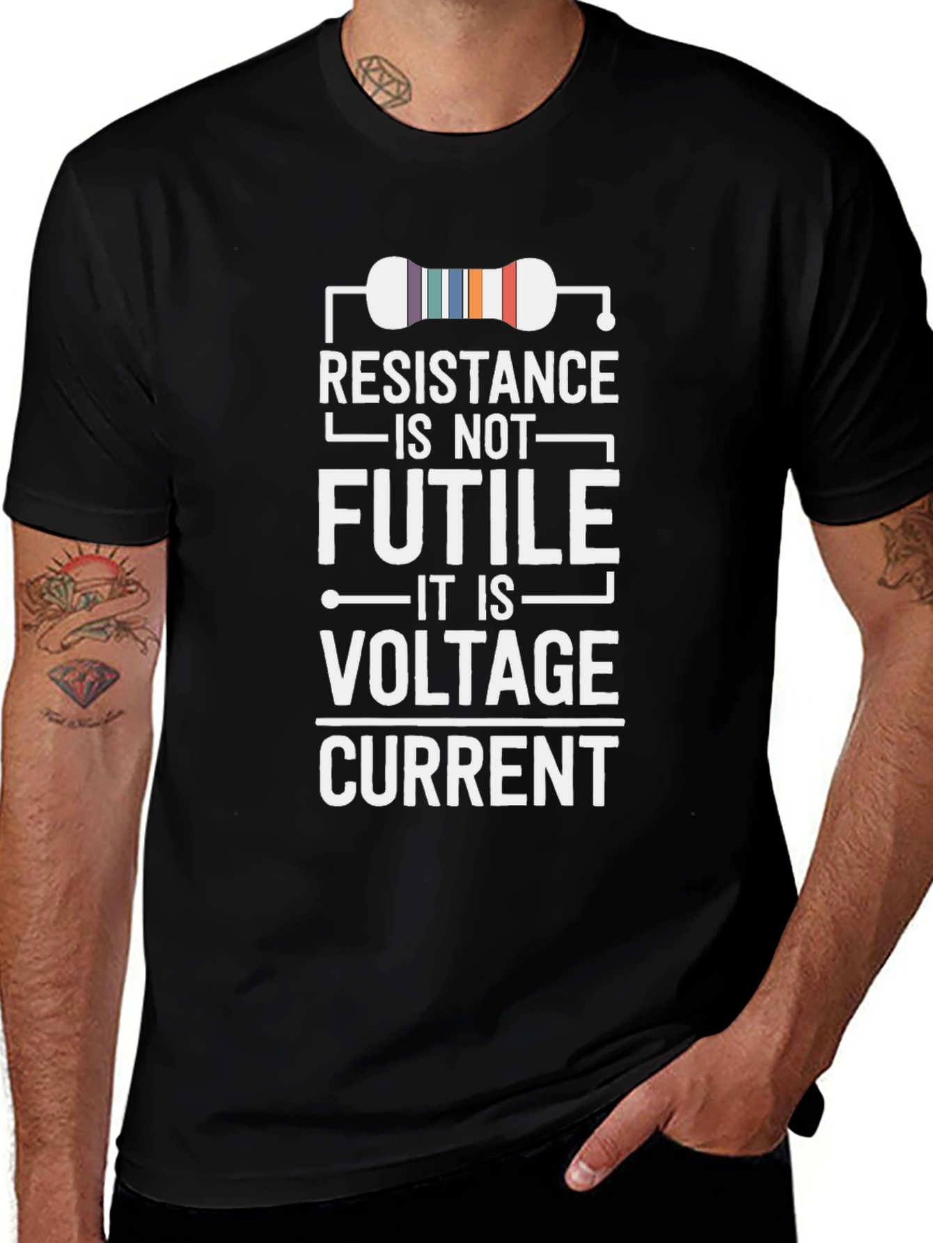 Resistance Is Not Futile Funny Science T-Shirt