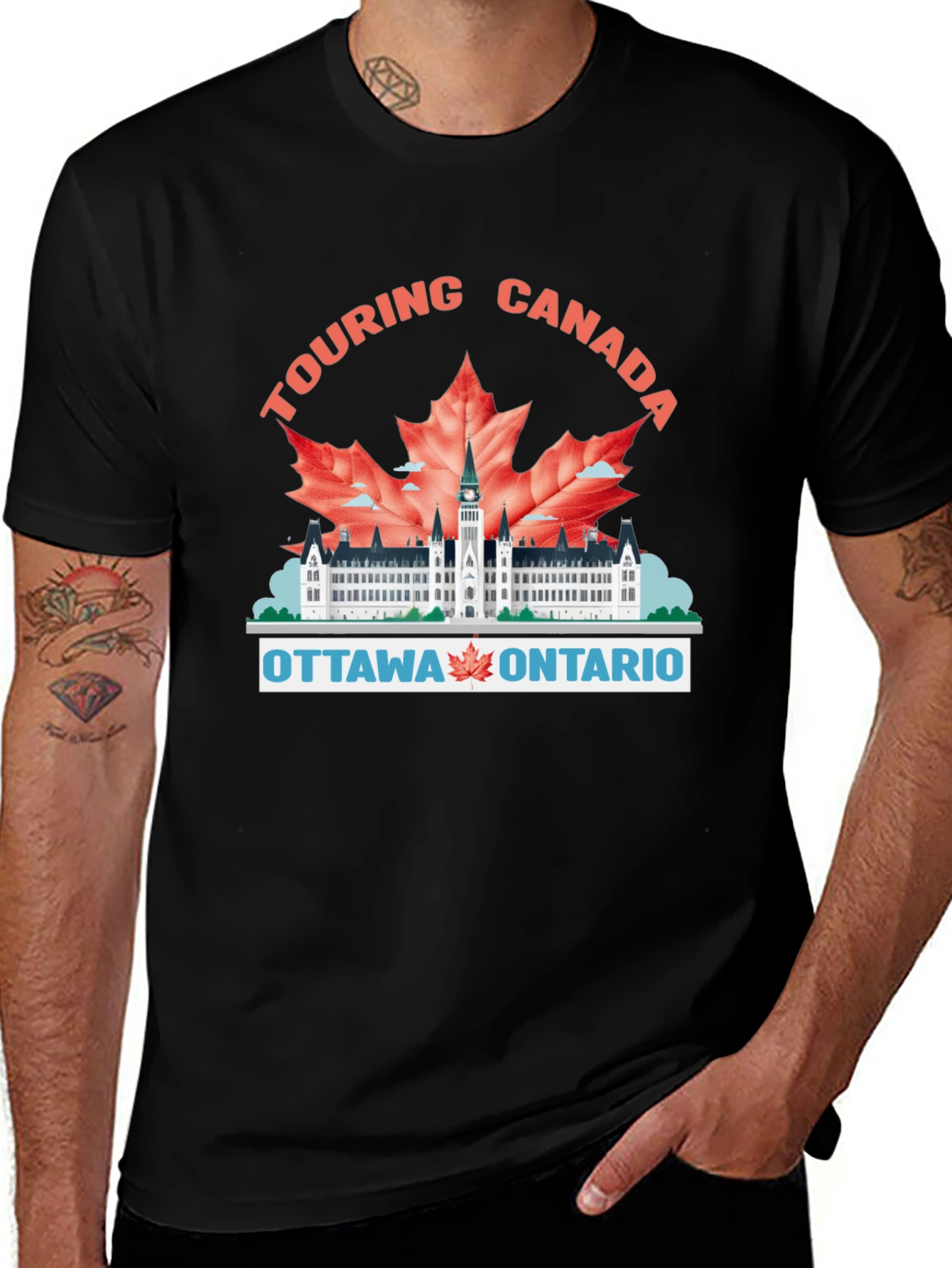 Touring Canada T-Shirt - Ottawa Ontario Souvenir Tee