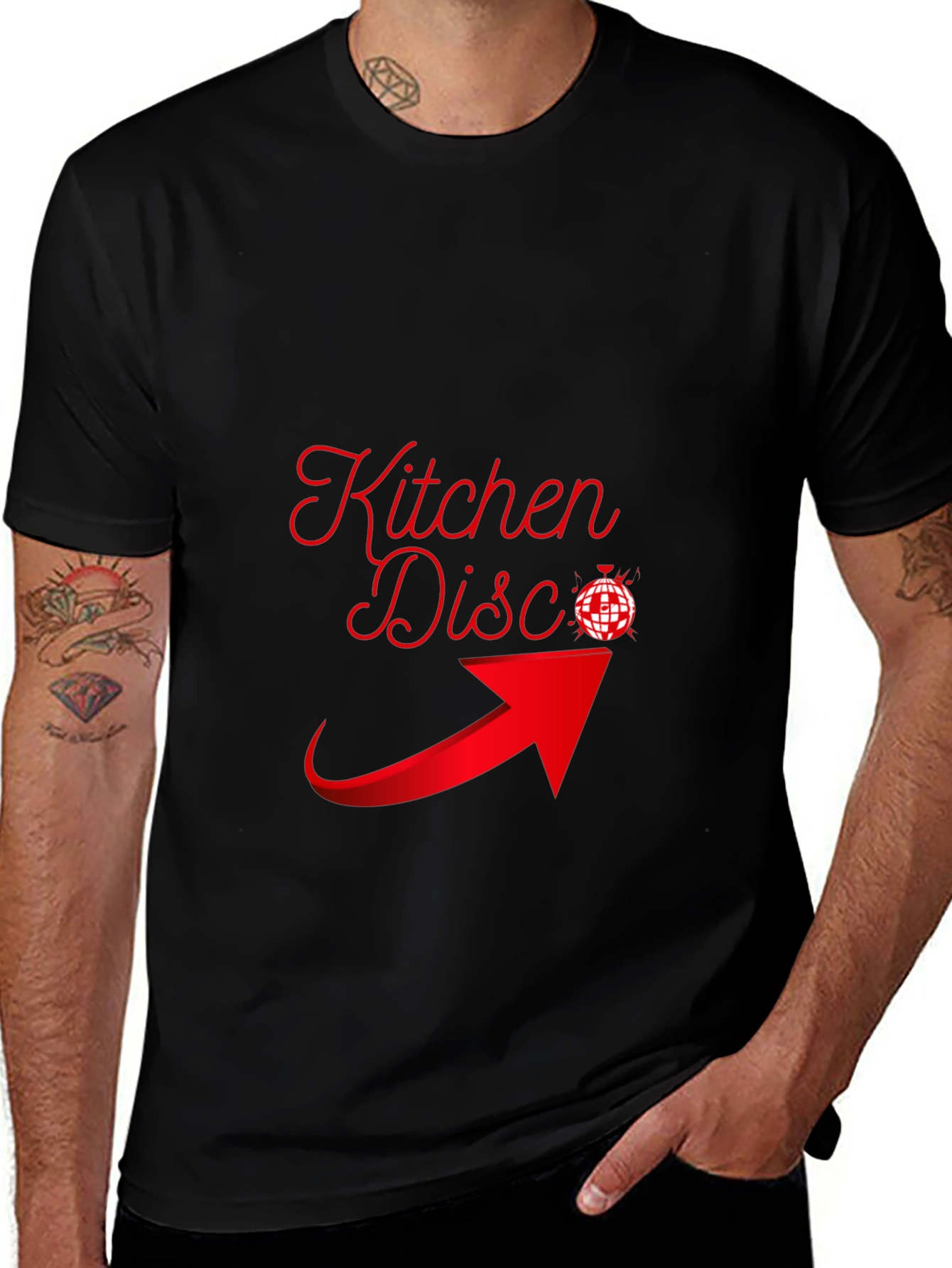 Variant 9 of Kitchen Disco Black Graphic Tee