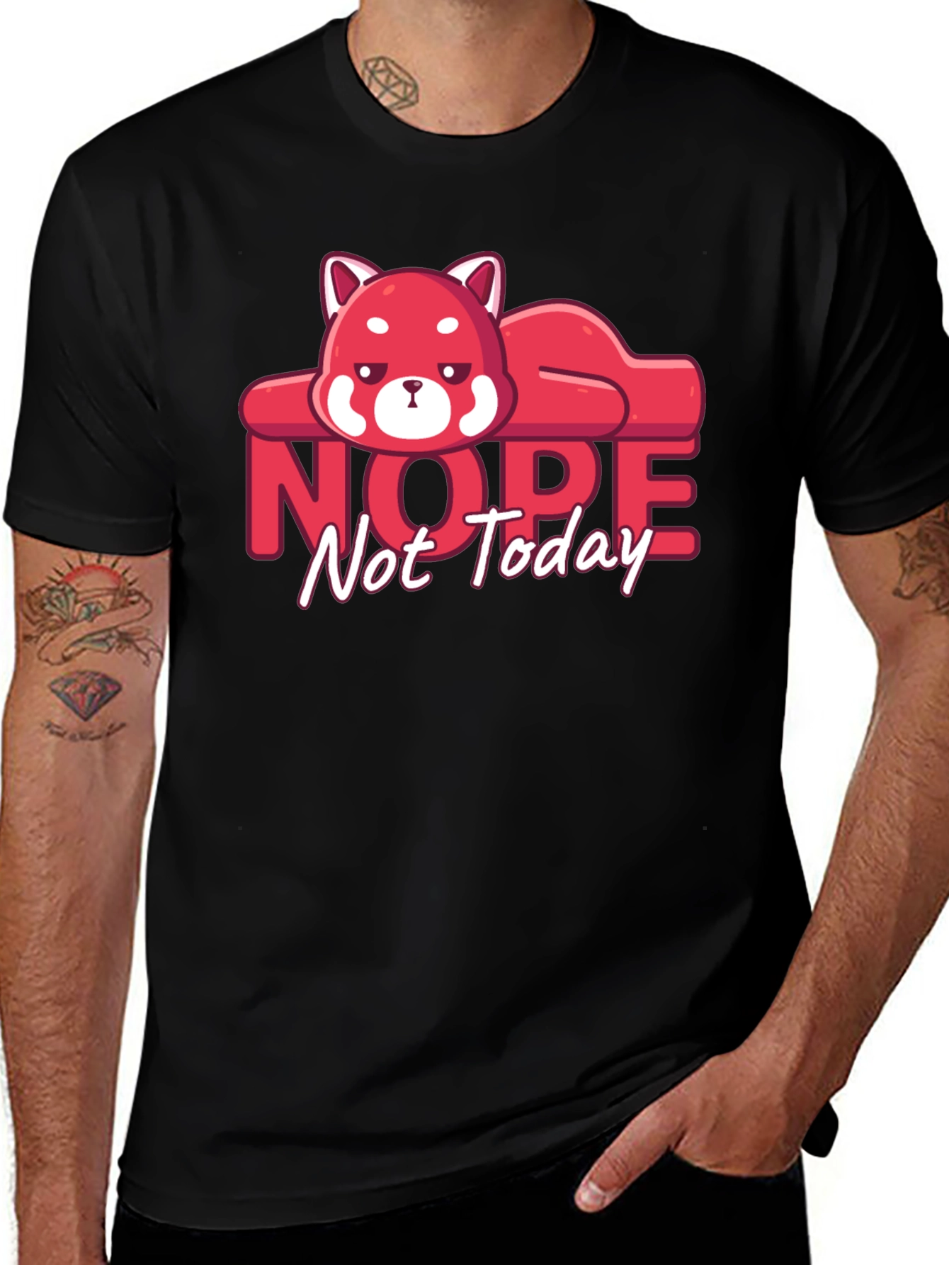 Variant 9 of Nope Not Today Red Panda T-Shirt