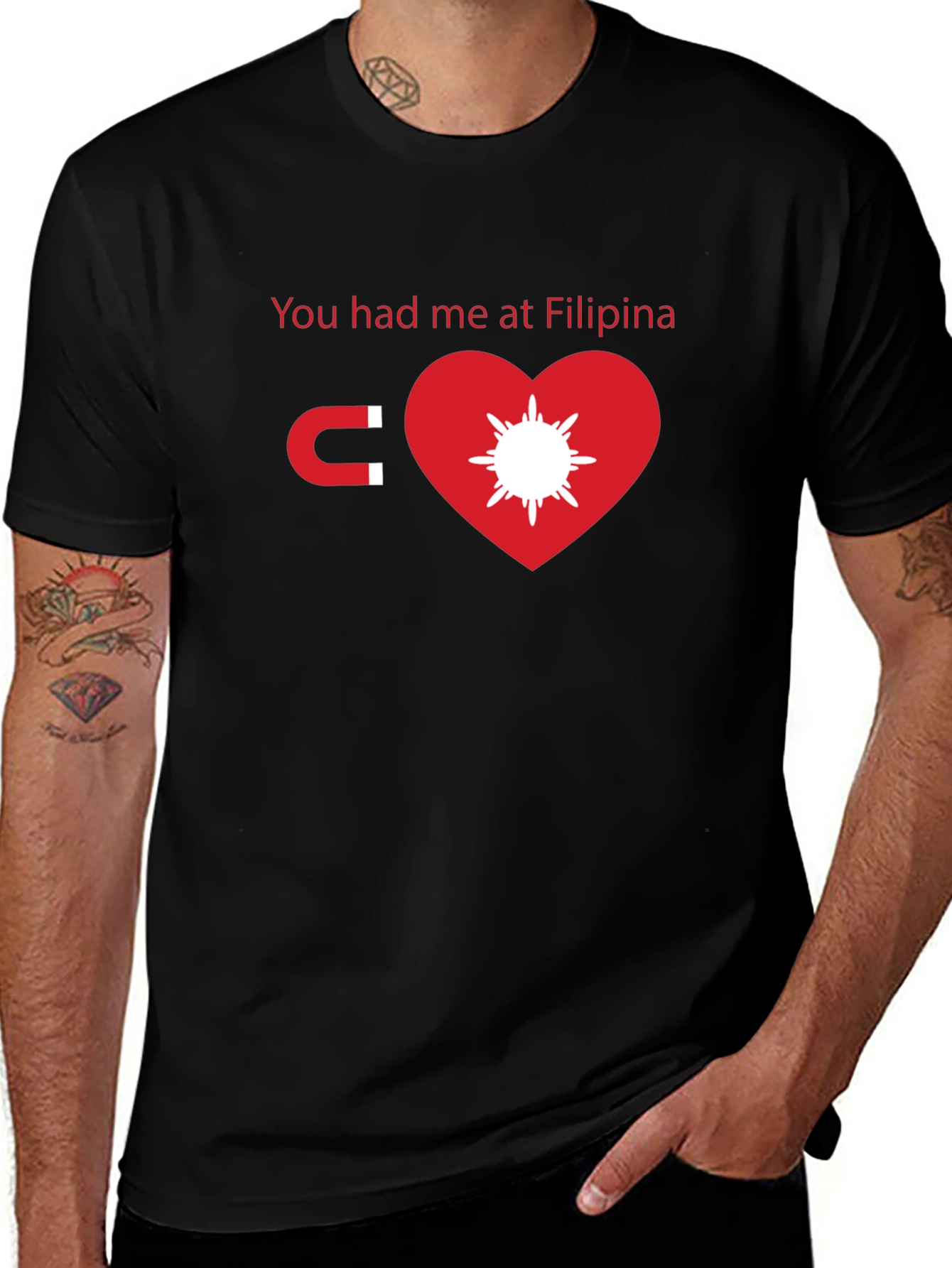 Filipina Magnet Heart T-Shirt