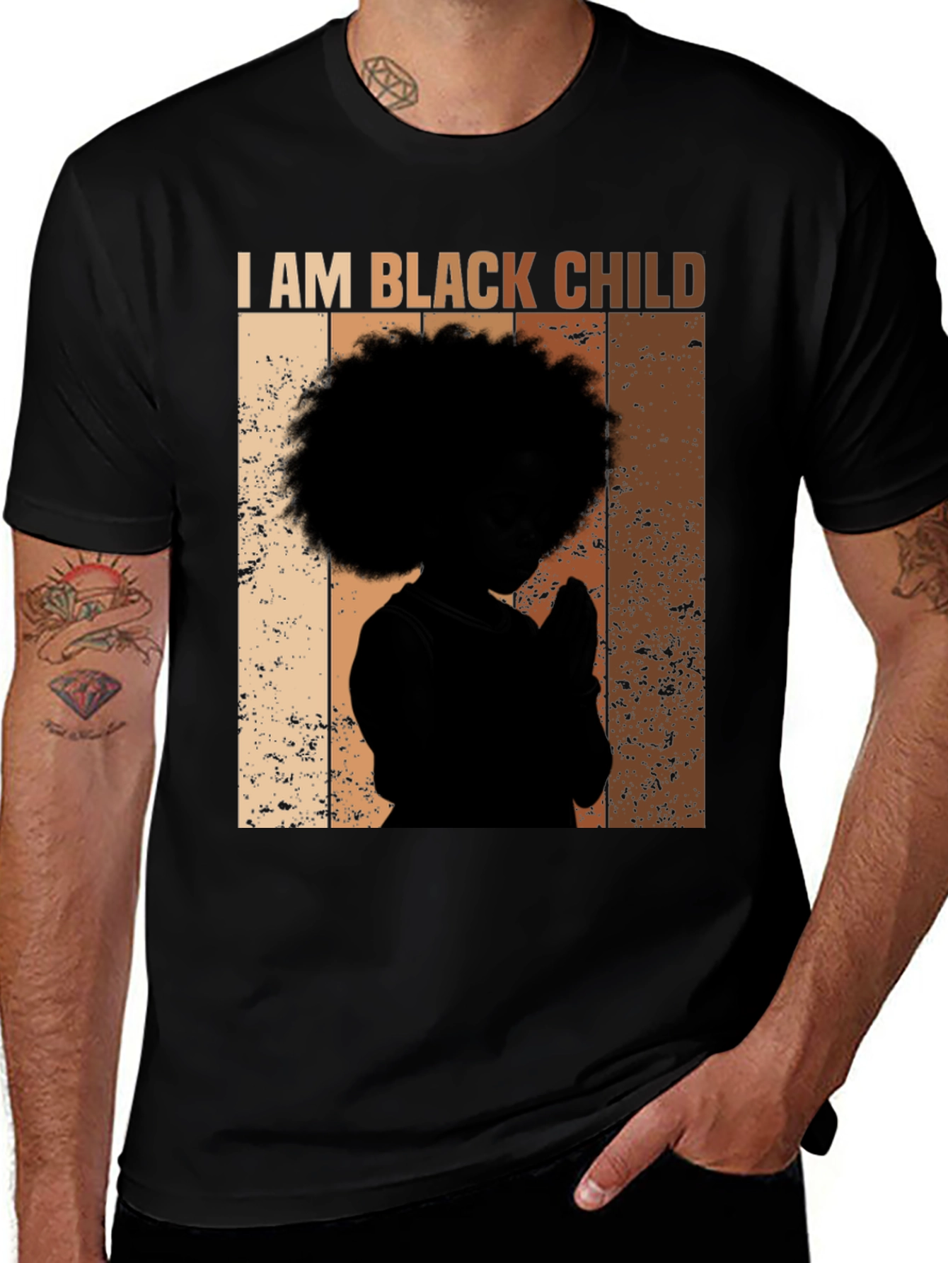 Variant 9 of I Am Black Child T-Shirt - Unisex Graphic Tee