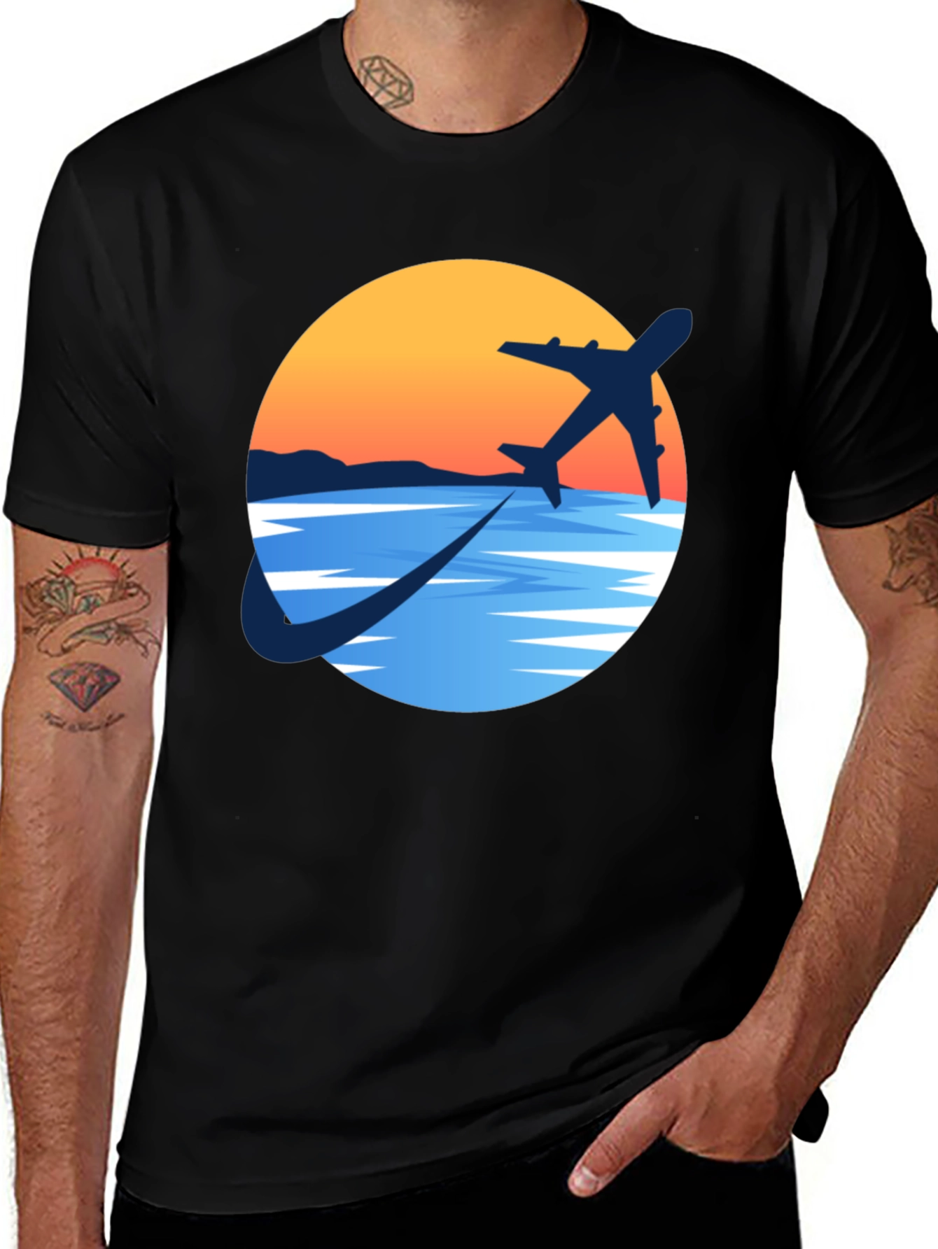 Variant 8 of Adventure Awaits: Airplane Graphic Tee