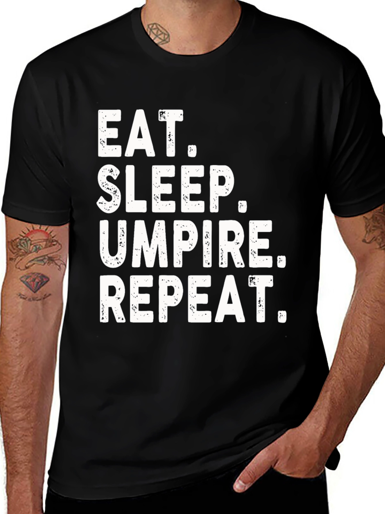 Variant 29 of Eat Sleep Umpire Repeat Graphic Tee