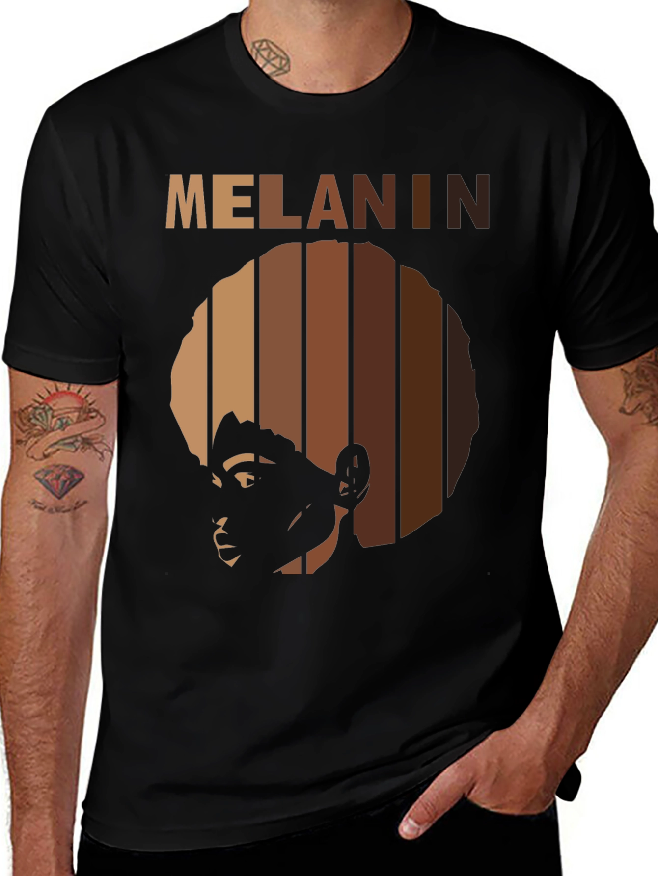 Variant 15 of Melanin Pride Graphic T-Shirt