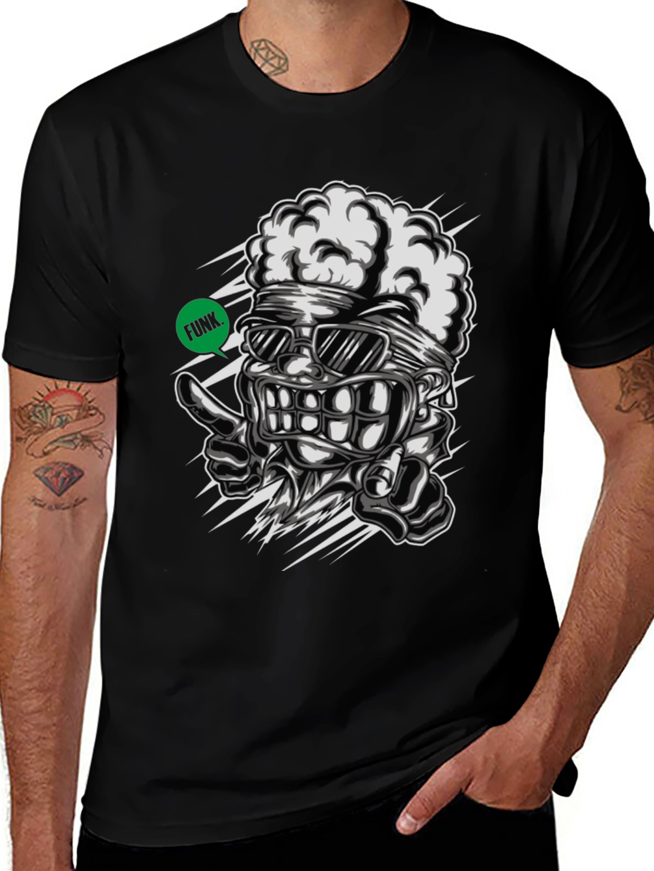 Variant 25 of Funky Brain Graphic Tee - Unique Streetwear