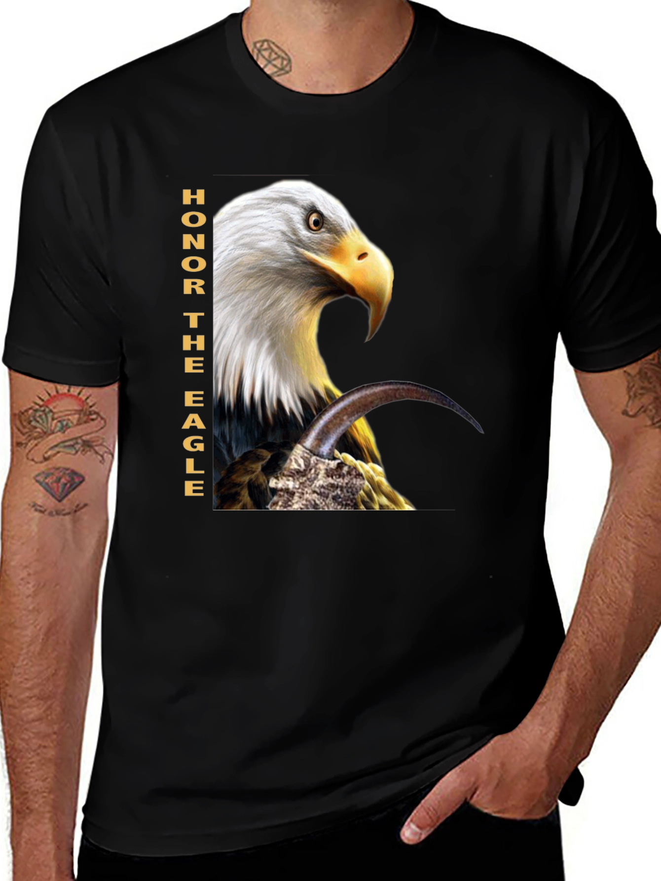 Variant 2 of Honor The Eagle T-Shirt - Patriotic Design