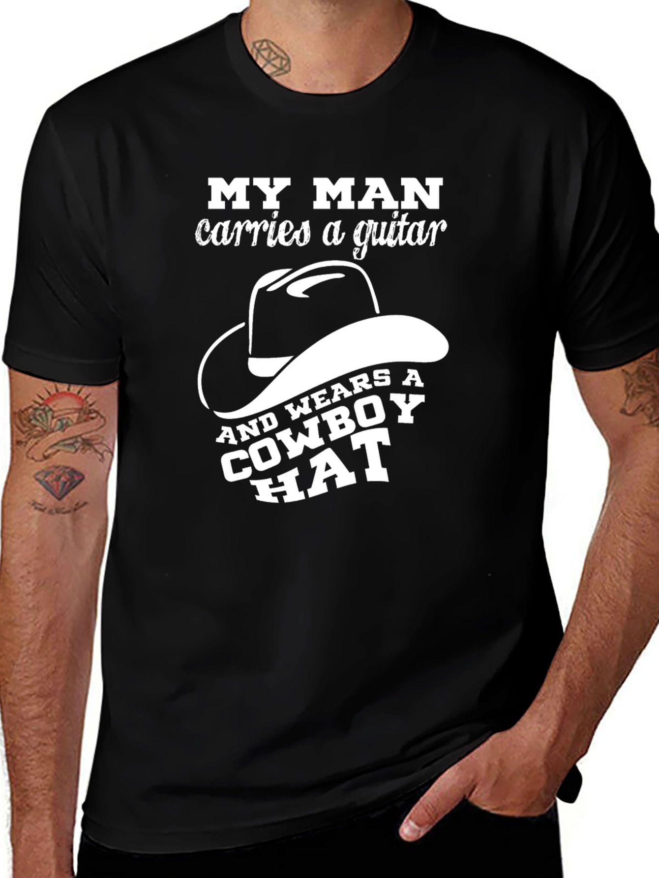 Variant 30 of My Man Guitar & Cowboy Hat T-Shirt