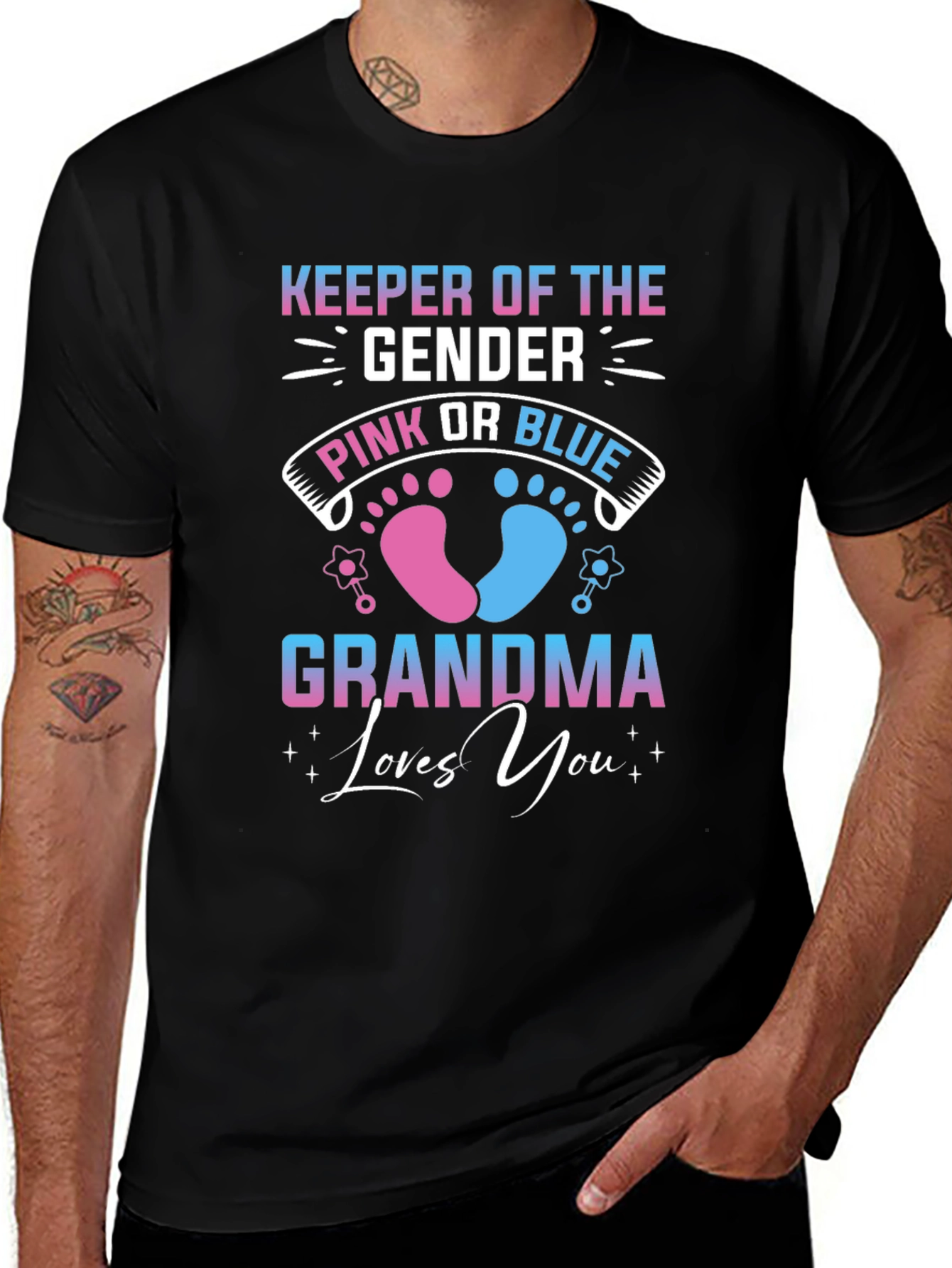 Variant 29 of Gender Reveal Grandma T-Shirt - Keeper of the Gender