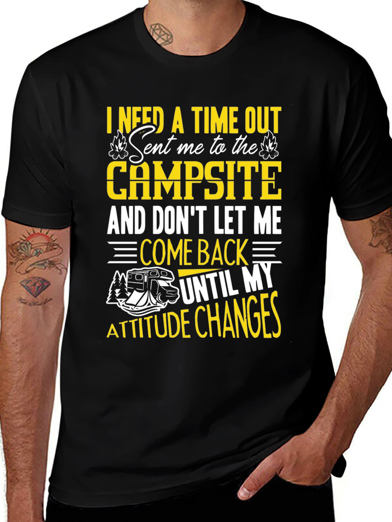 Variant 3 of Campsite Attitude Change T-Shirt