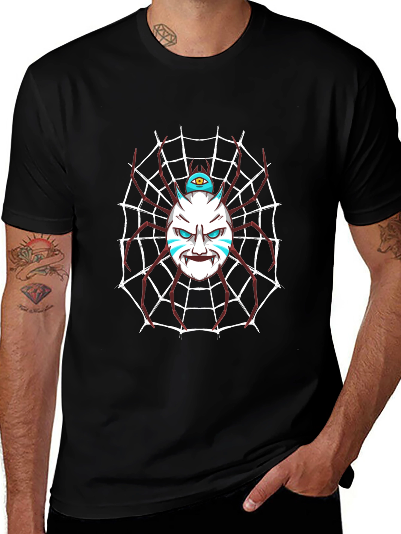 Variant 17 of Spider Oni Mask T-Shirt