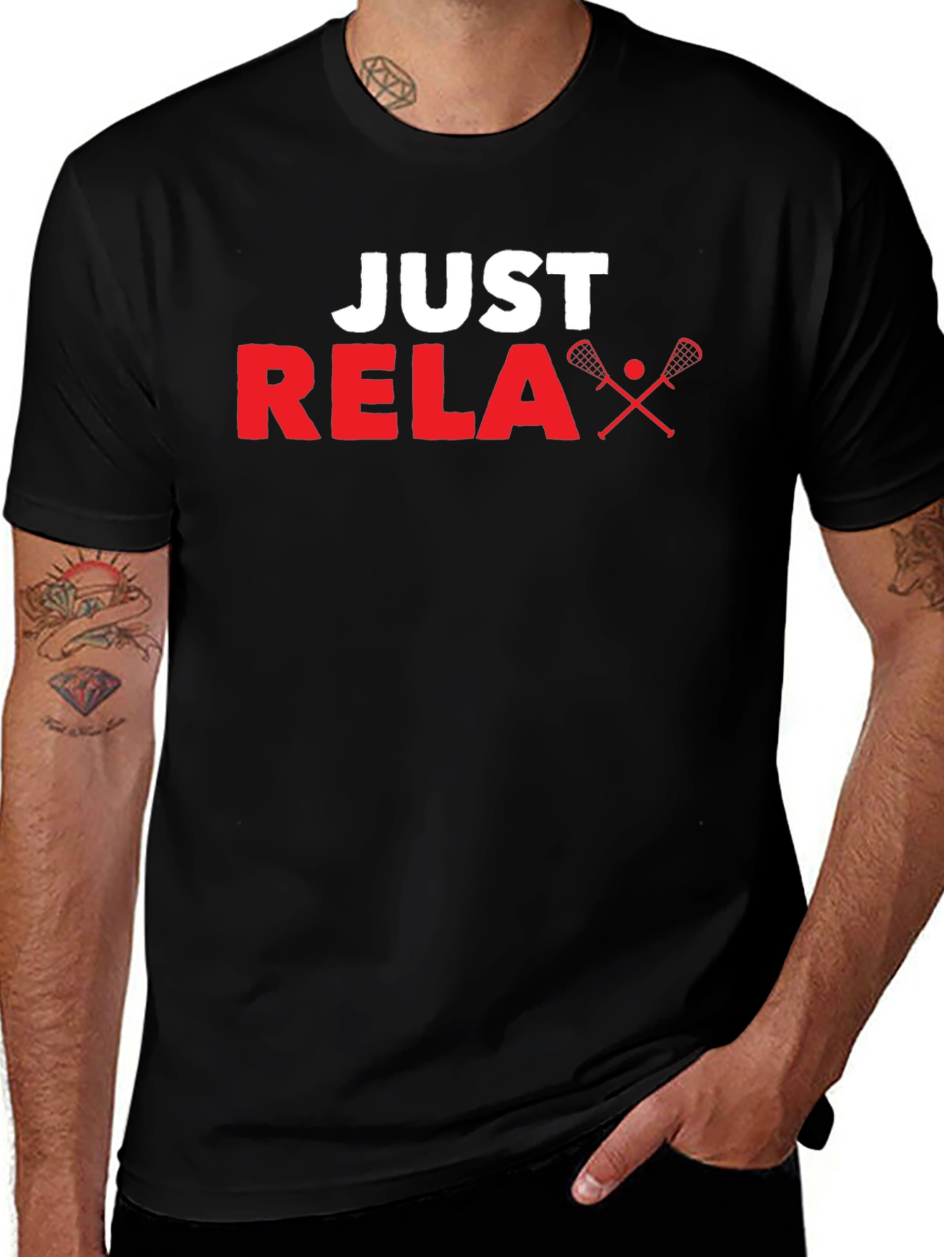 Variant 9 of Just Relax Lacrosse T-Shirt