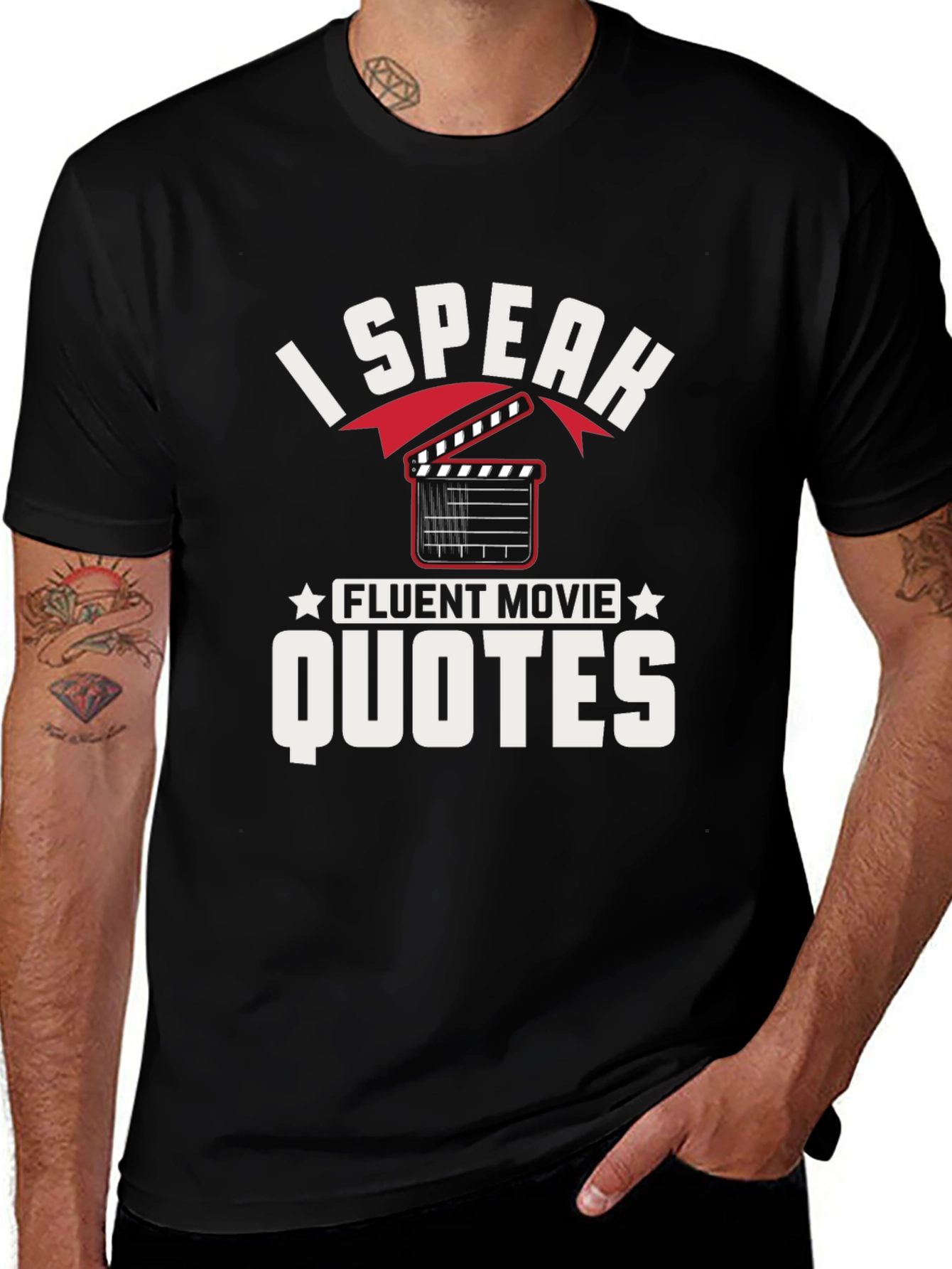 Variant 14 of I Speak Fluent Movie Quotes Graphic Tee