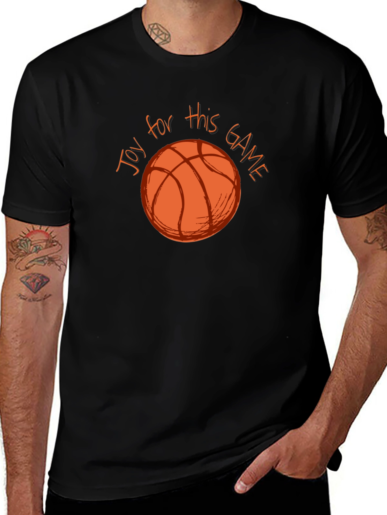 Variant 28 of Joy for this Game Basketball Graphic Tee