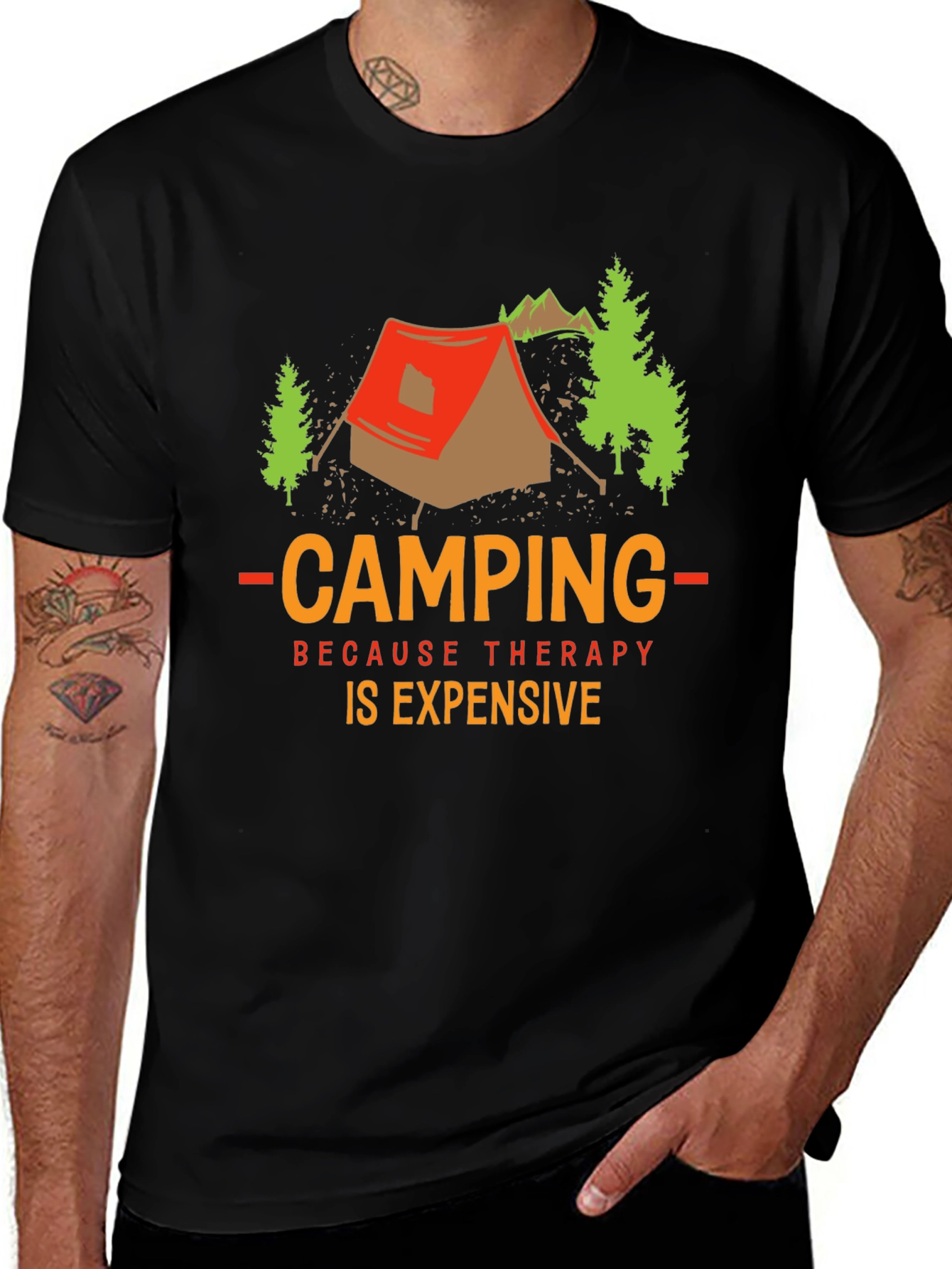 Camping is Expensive Graphic T-Shirt