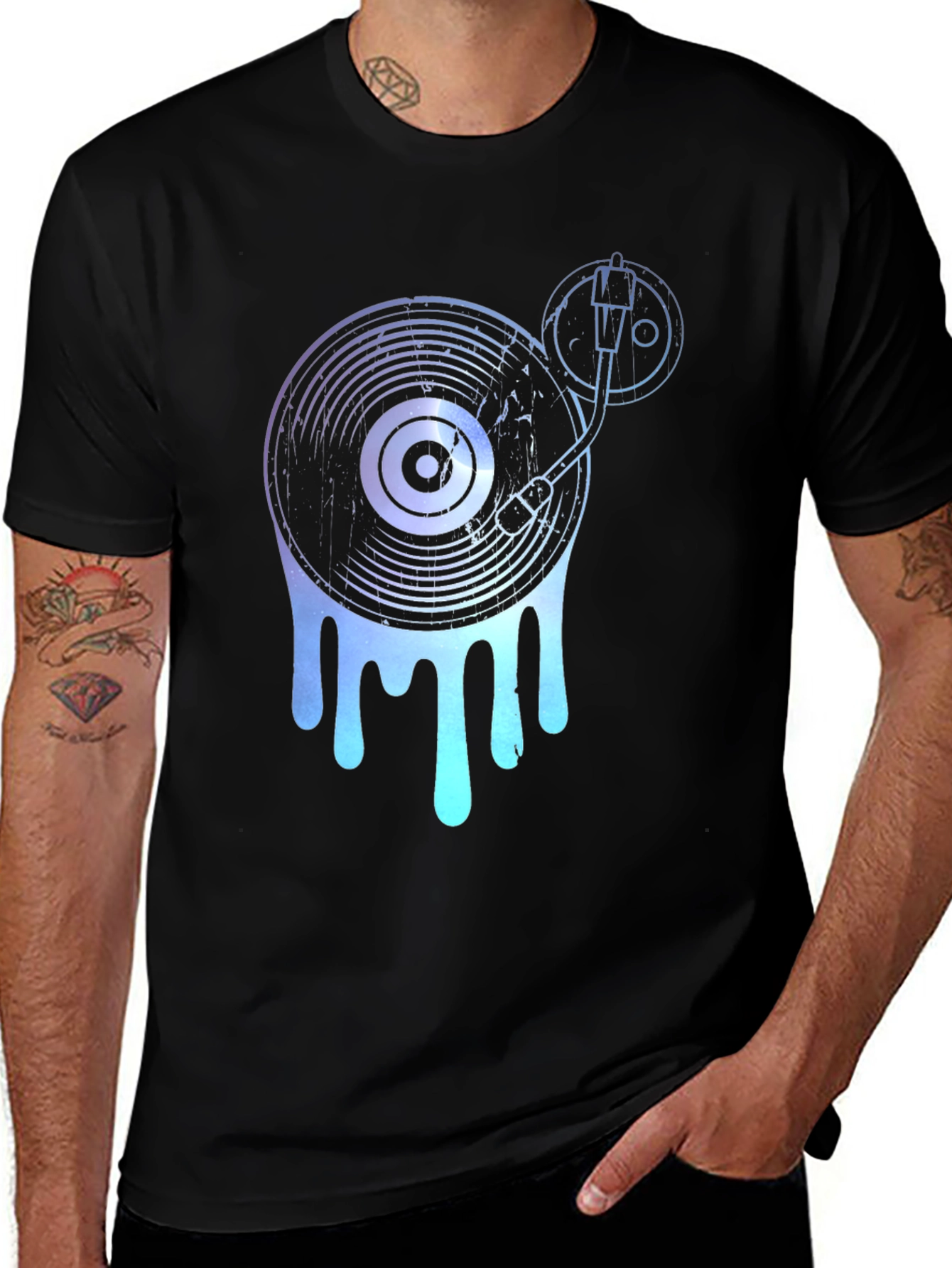 Variant 27 of Dripping Turntable Graphic T-Shirt