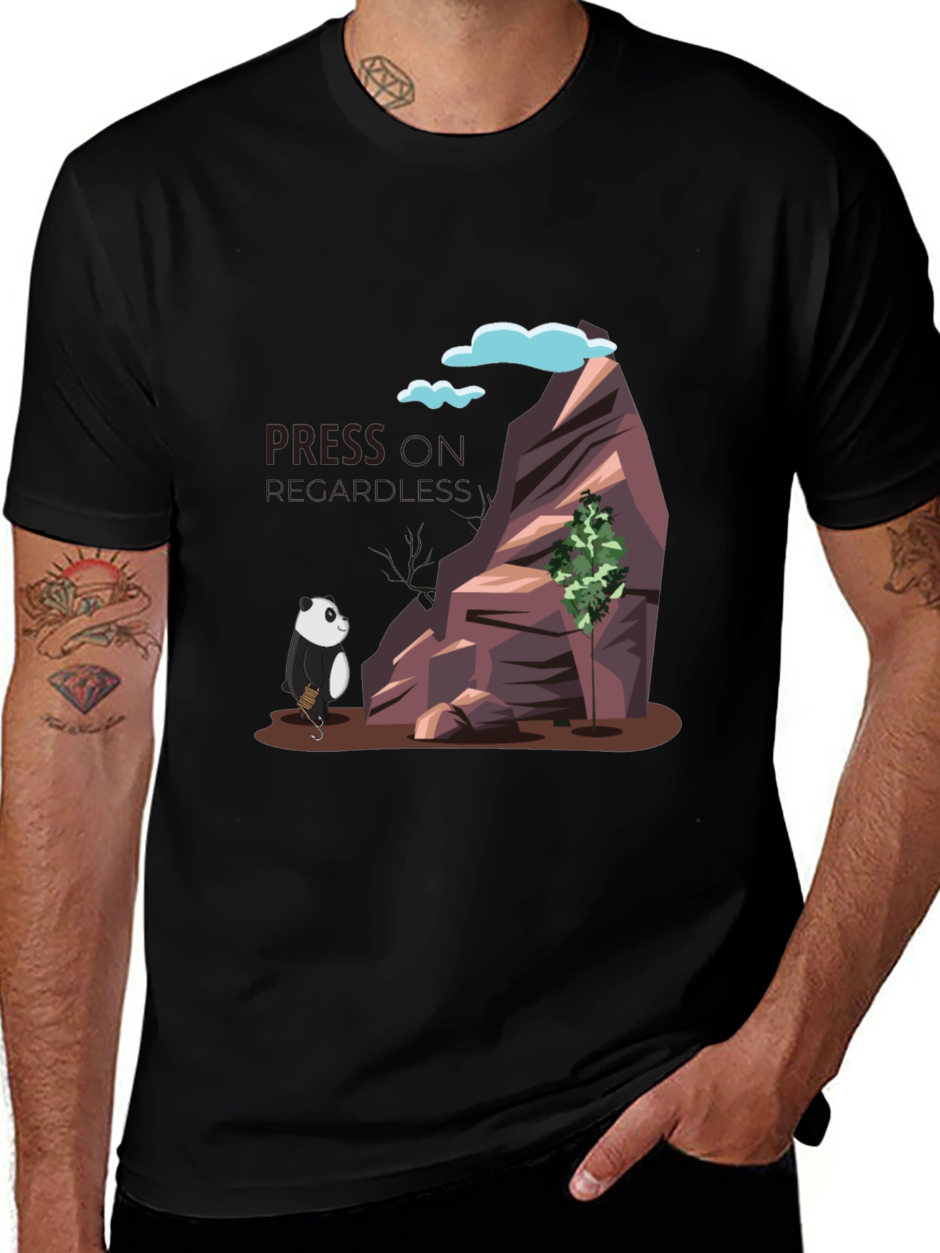 Variant 17 of Panda Mountain Adventure T-Shirt