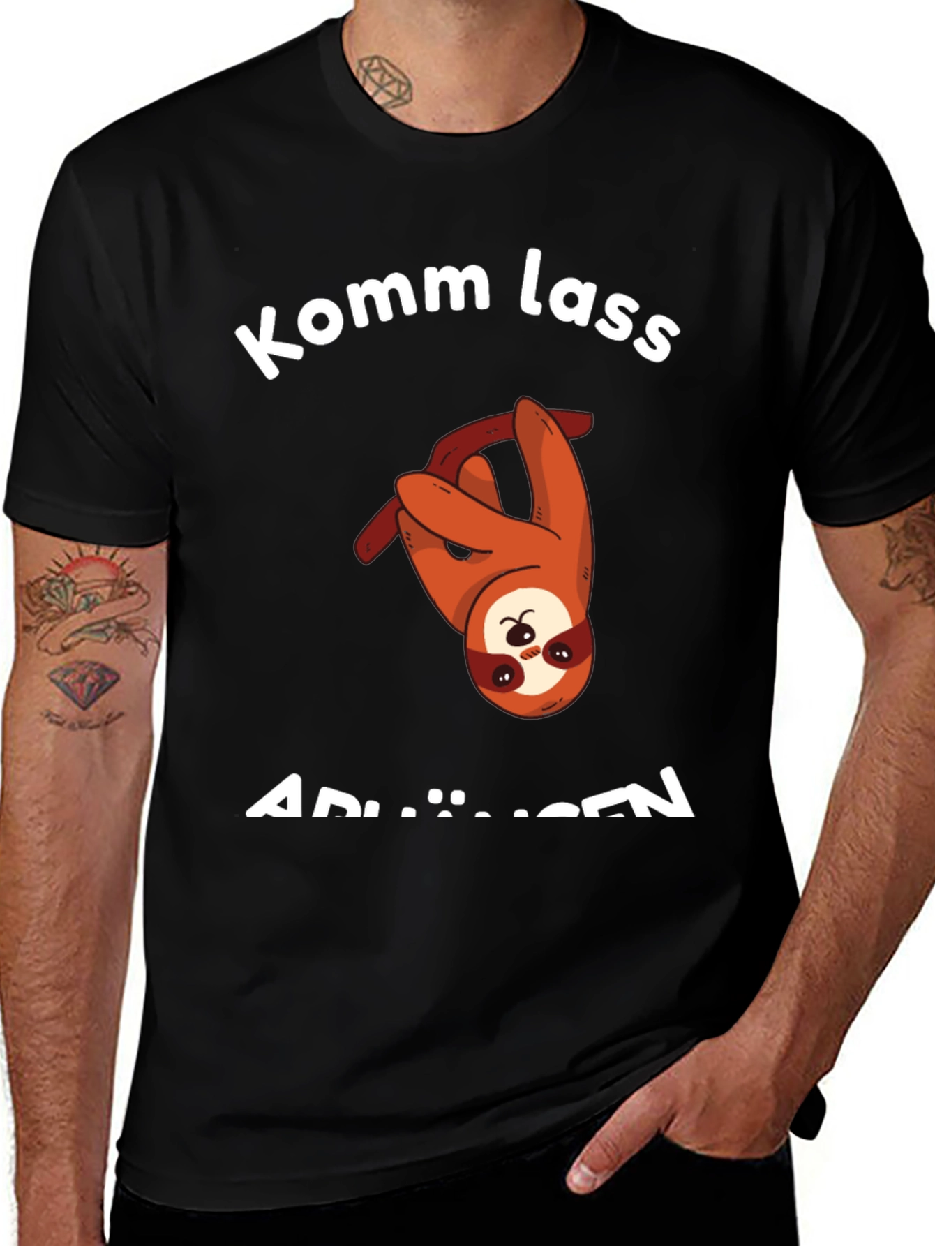 Variant 26 of Komm Lass AbhÄngen T-Shirt - Sloth Graphic Tee