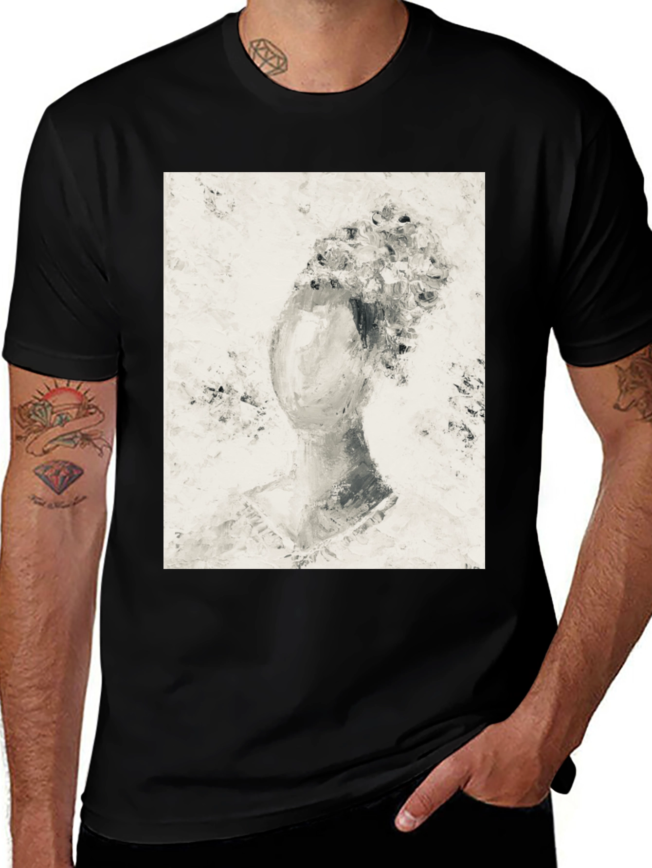 Variant 11 of Abstract Art Portrait T-Shirt