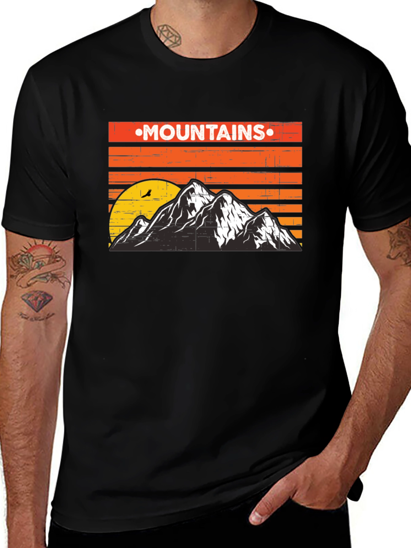 Variant 13 of Mountains Graphic T-Shirt - Nature Adventure Tee