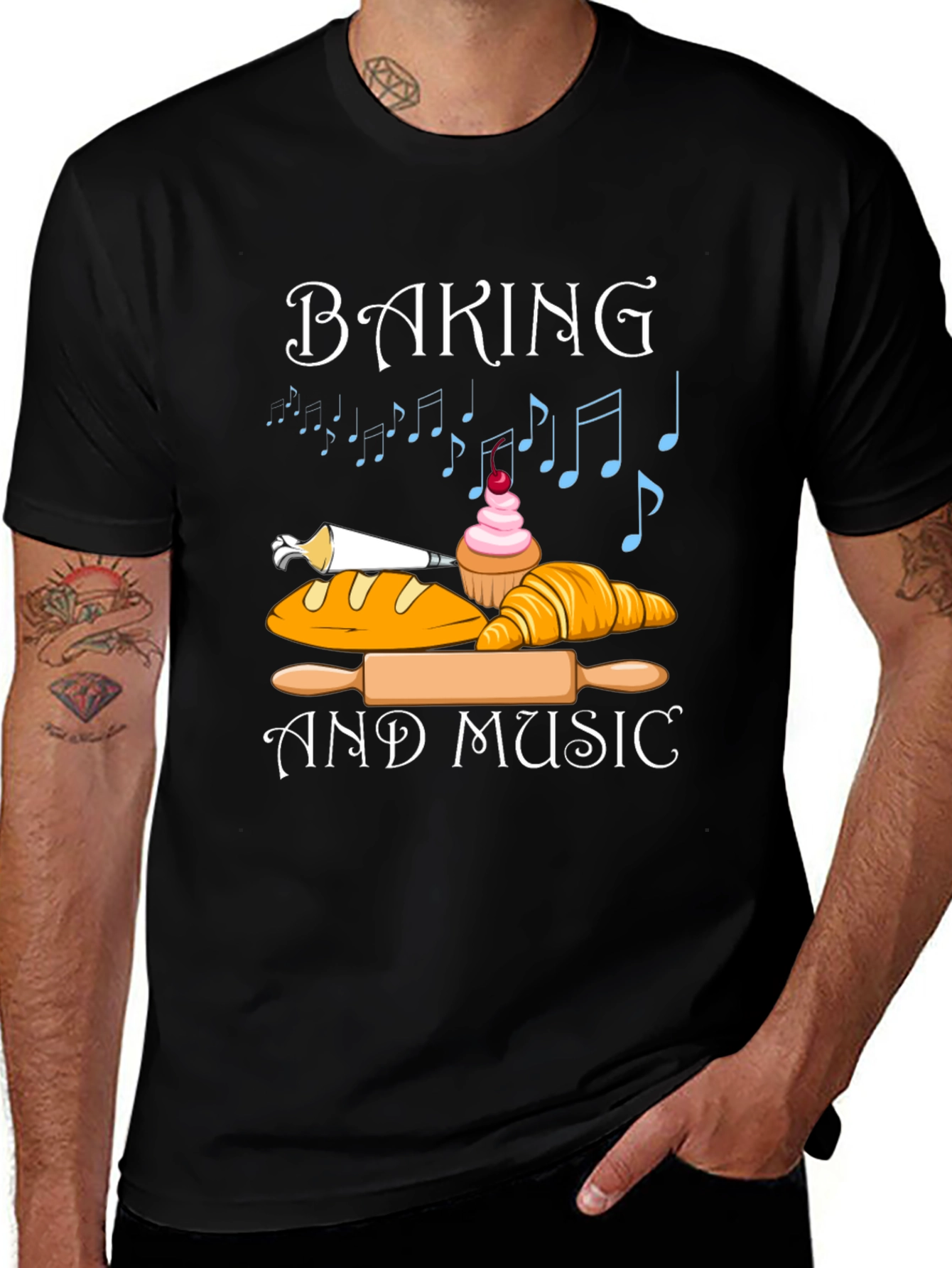 Variant 21 of Baking and Music T-Shirt