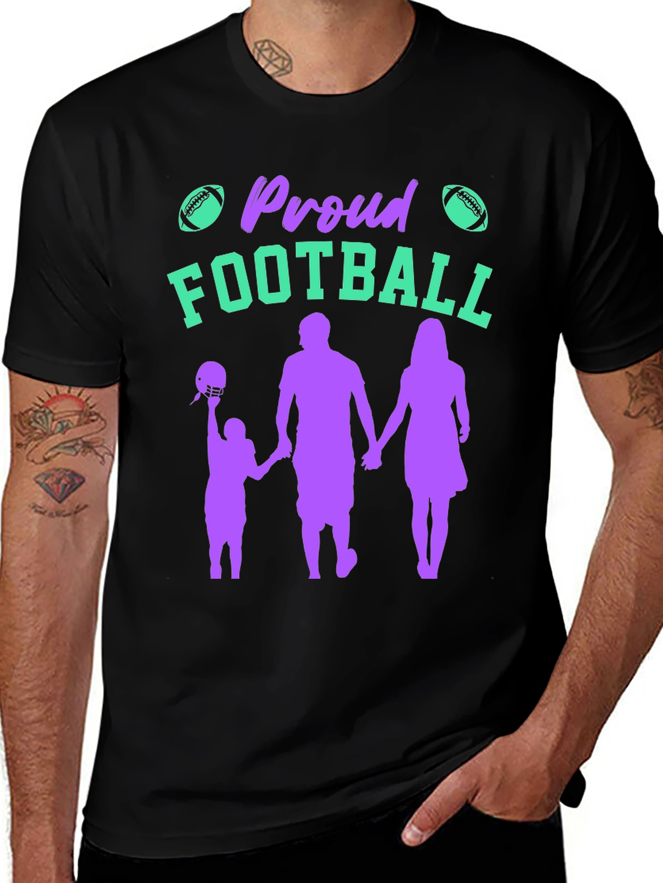 Variant 21 of Proud Football Family T-Shirt