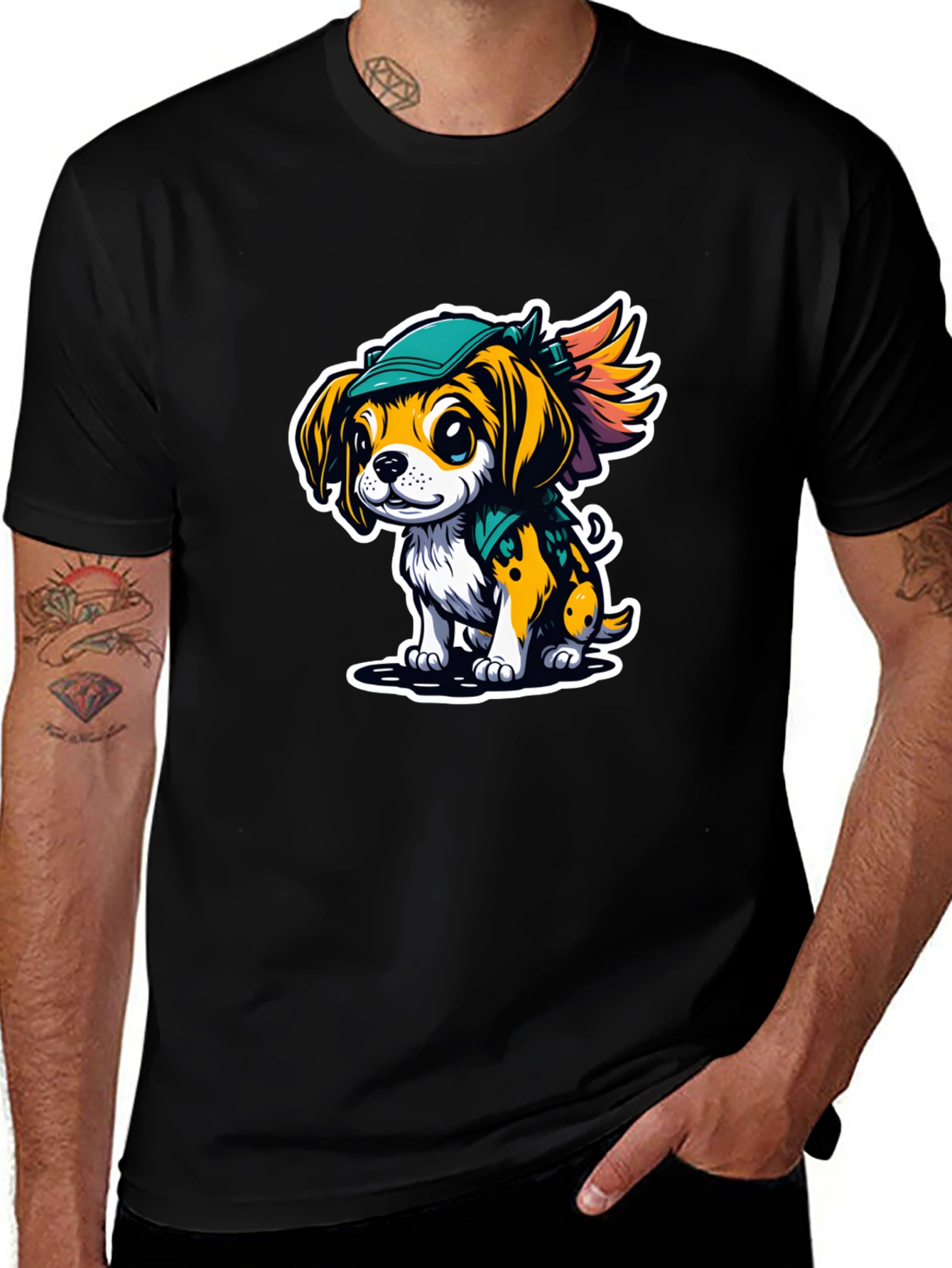 Variant 11 of Cartoon Puppy Graphic Tee