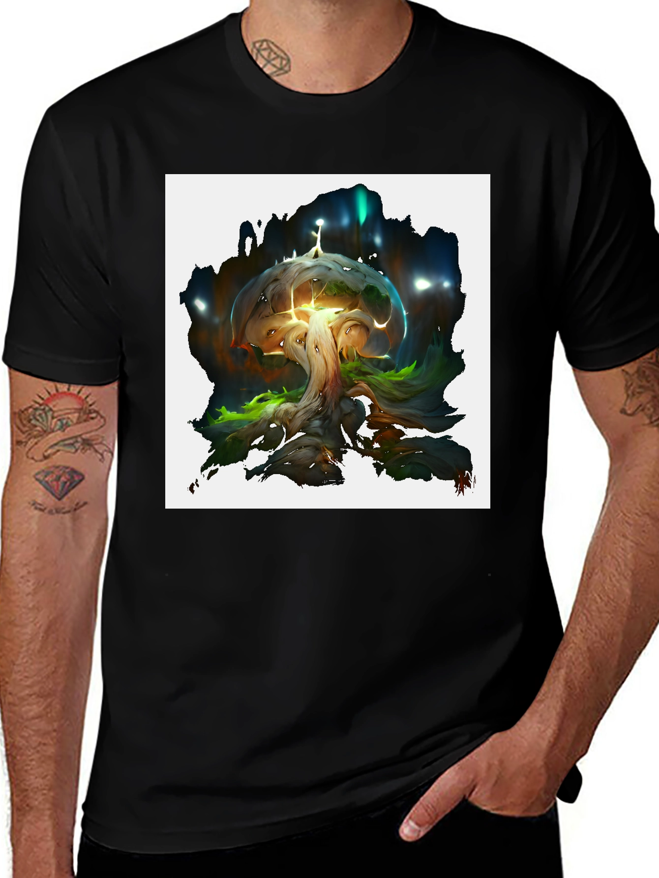 Variant 12 of Enchanted Forest Tree Graphic Tee