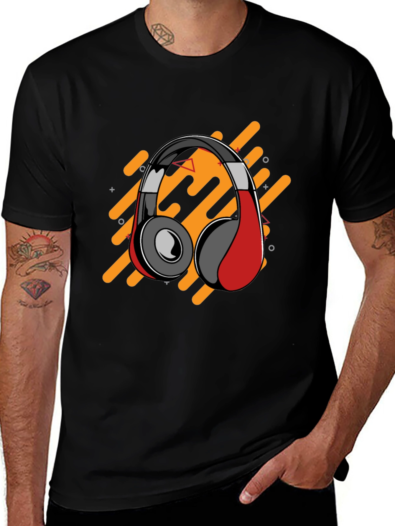 Variant 25 of Headphone Graphic Tee - Music Lover's Essential