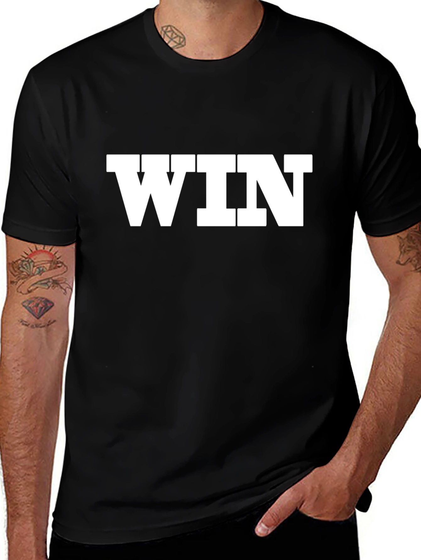 Variant 15 of Win Graphic T-Shirt - Bold Statement Tee