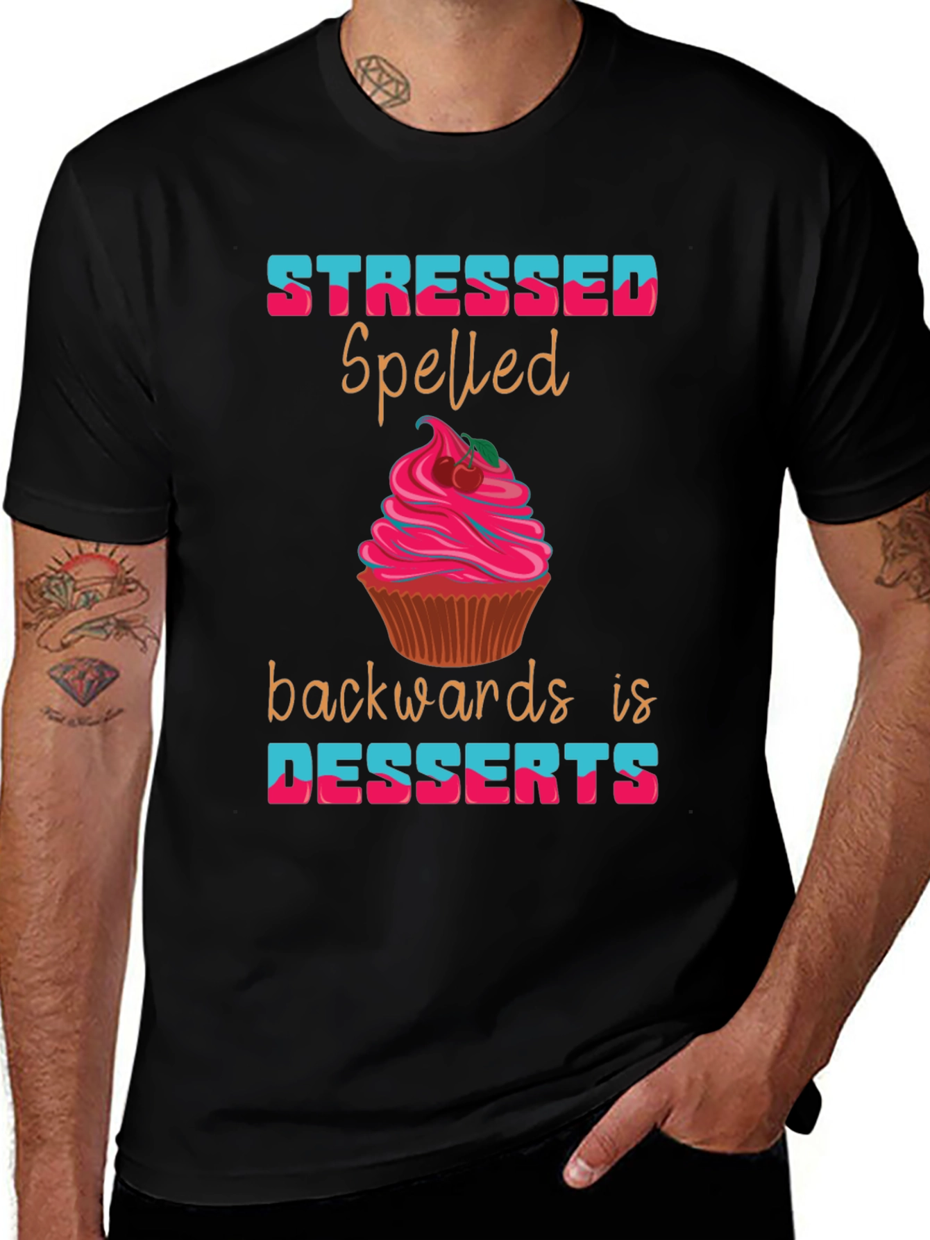 Variant 12 of Stressed Spelled Backwards T-Shirt