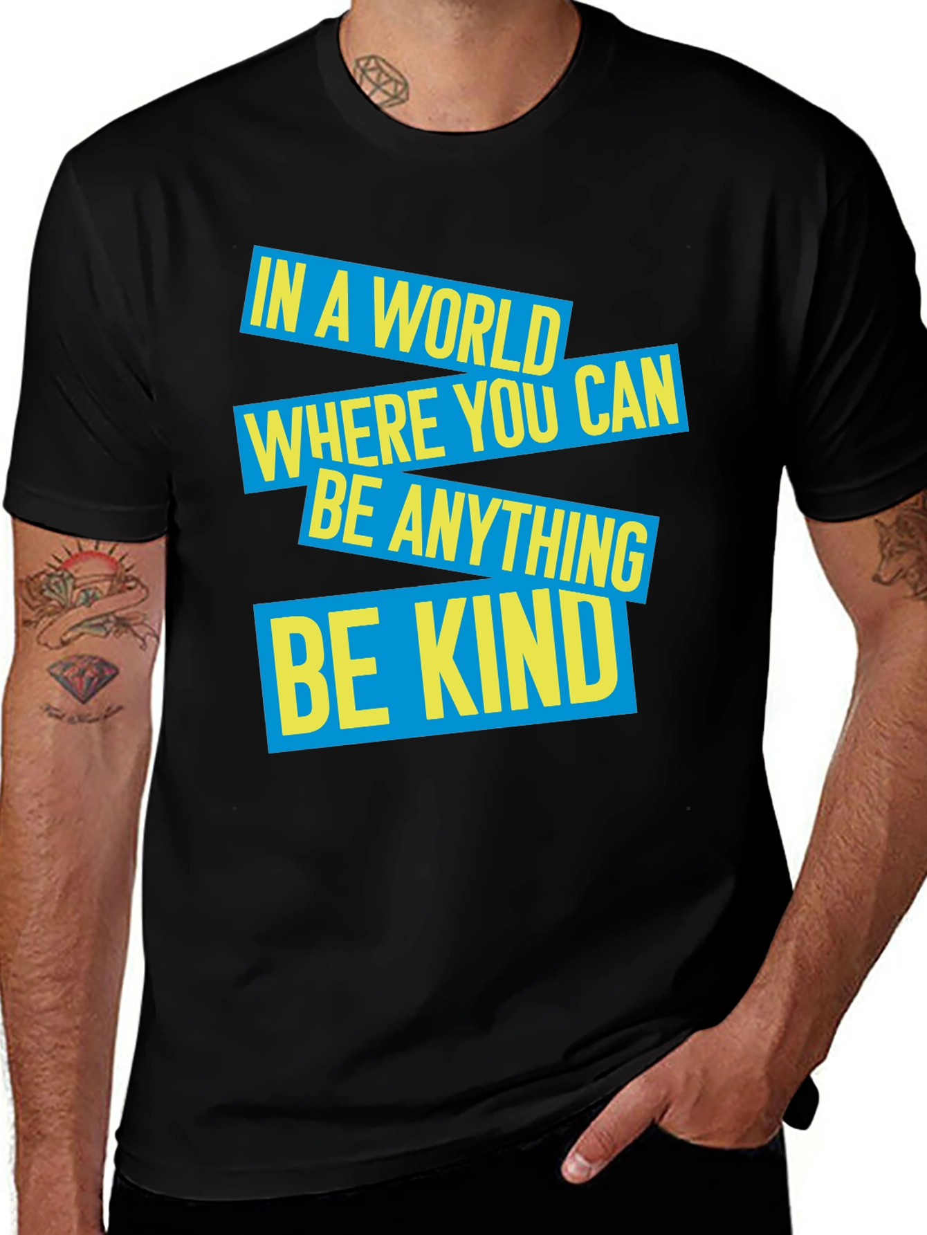 Variant 20 of Be Kind T-Shirt - Inspirational Graphic Tee