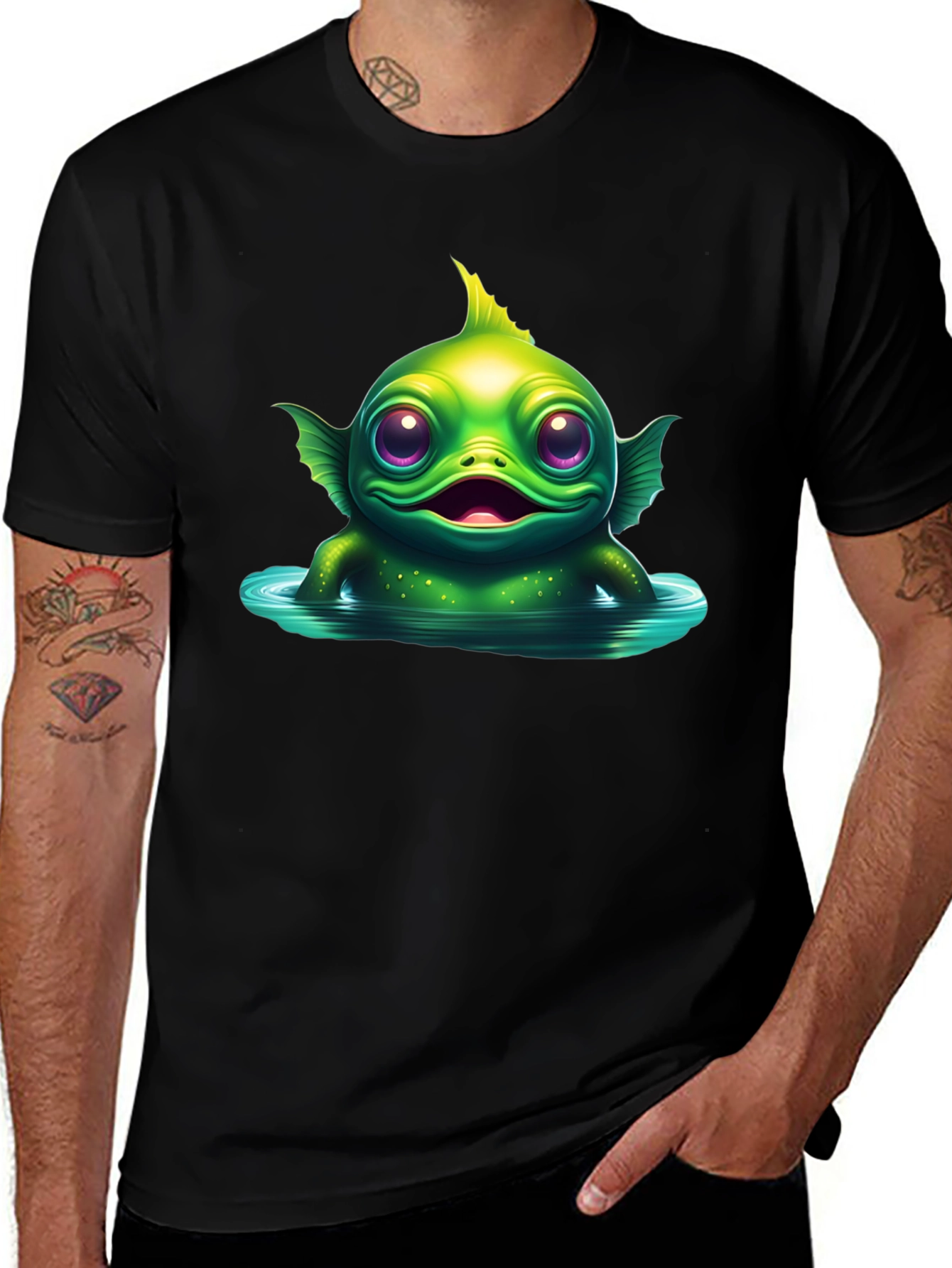 Variant 16 of Cute Creature From The Black Lagoon Graphic T-Shirt