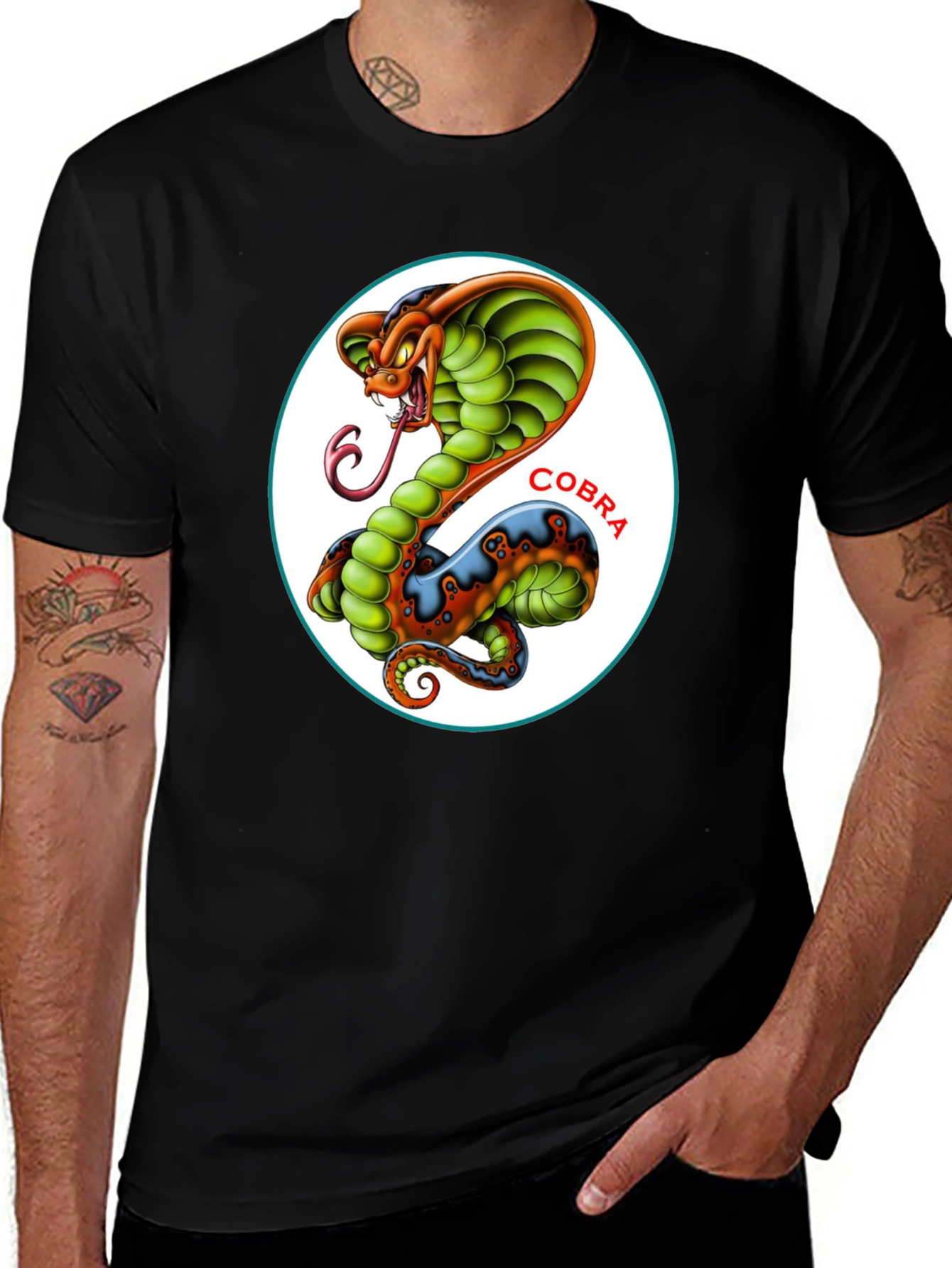 Variant 5 of Cobra T-Shirt - Classic Snake Design