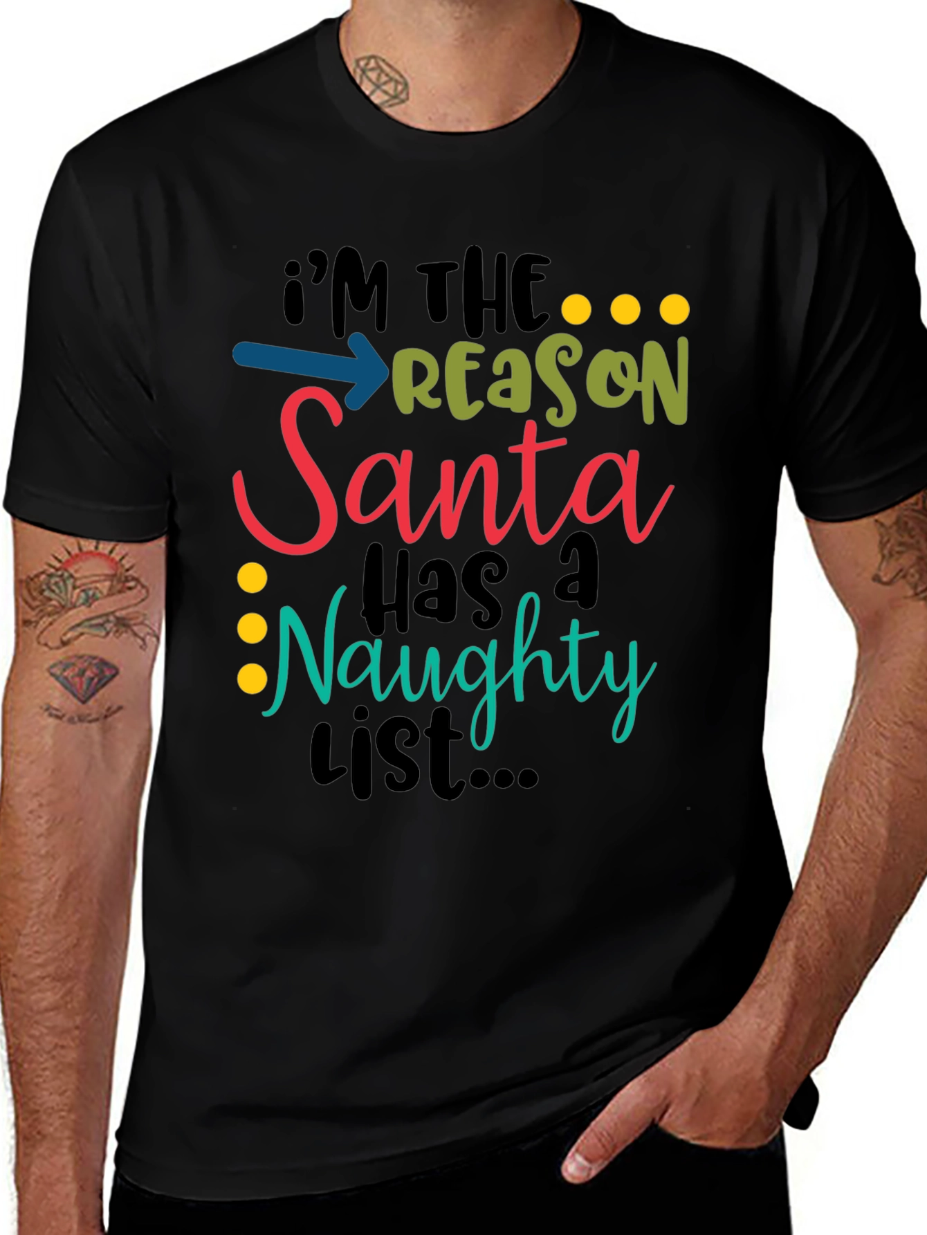 Variant 9 of Naughty List T-Shirt - Holiday Fun