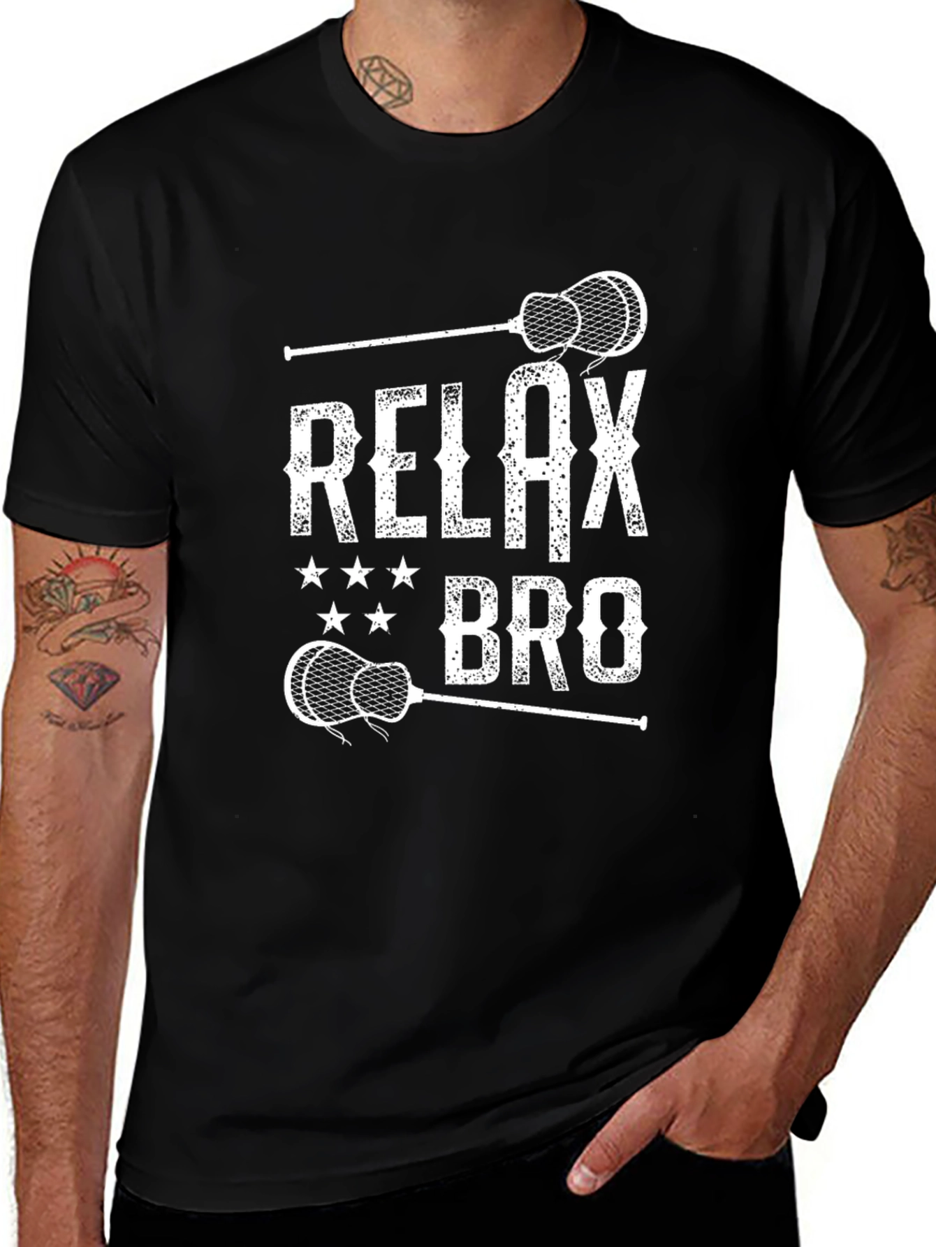 Variant 8 of Relax Bro Lacrosse T-Shirt