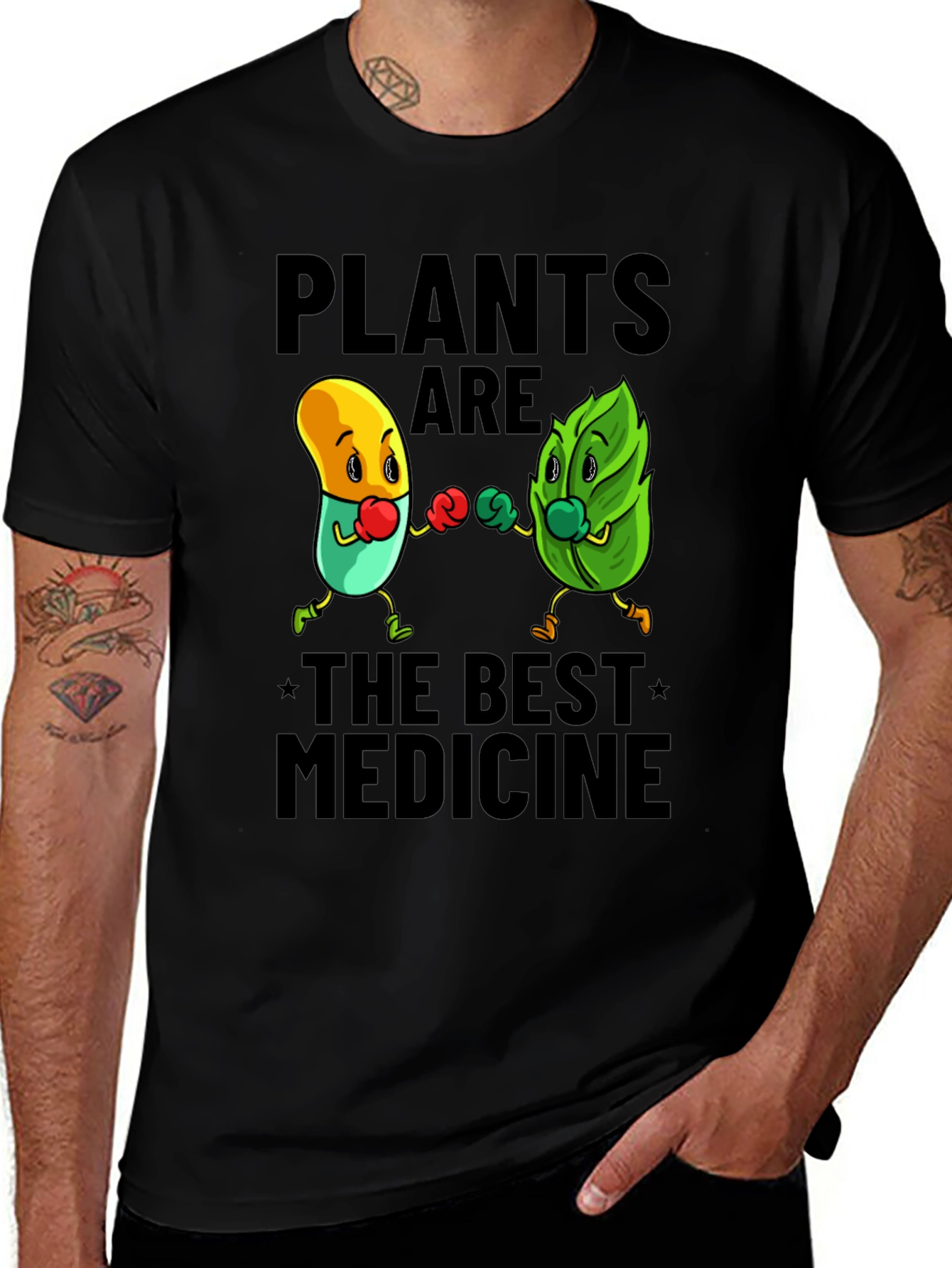 Variant 6 of Plants Are The Best Medicine Graphic Tee