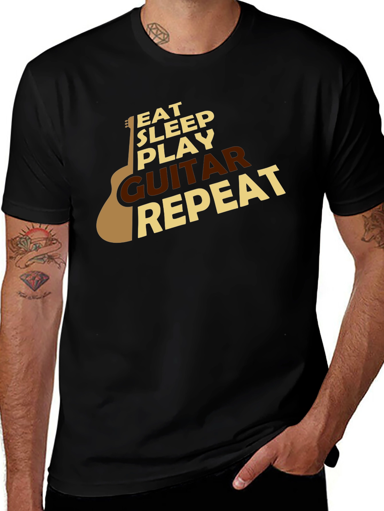 Variant 22 of Eat Sleep Play Guitar Repeat T-Shirt