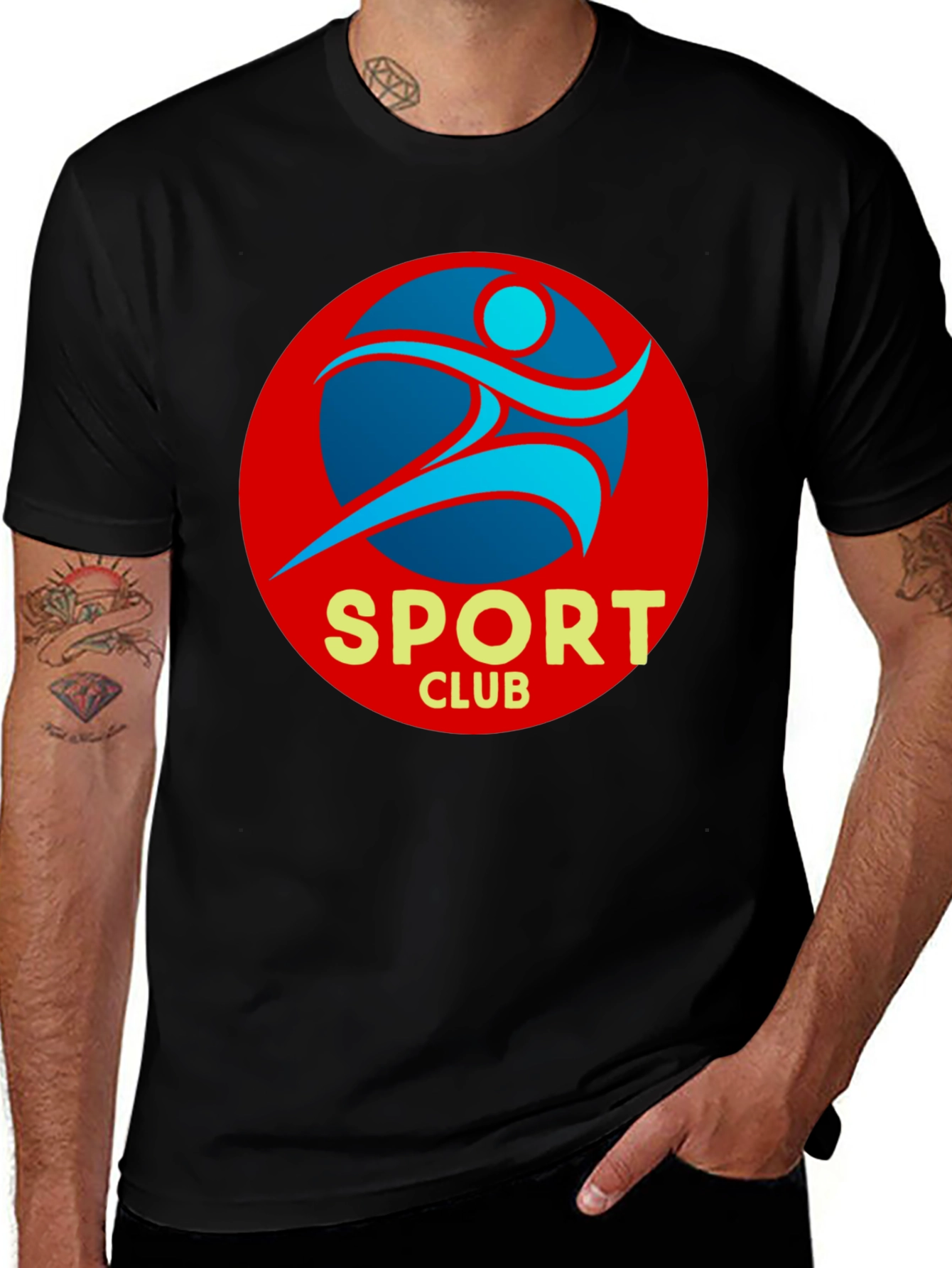 Variant 27 of Sport Club Tee - Stylish & Comfortable Cotton Blend