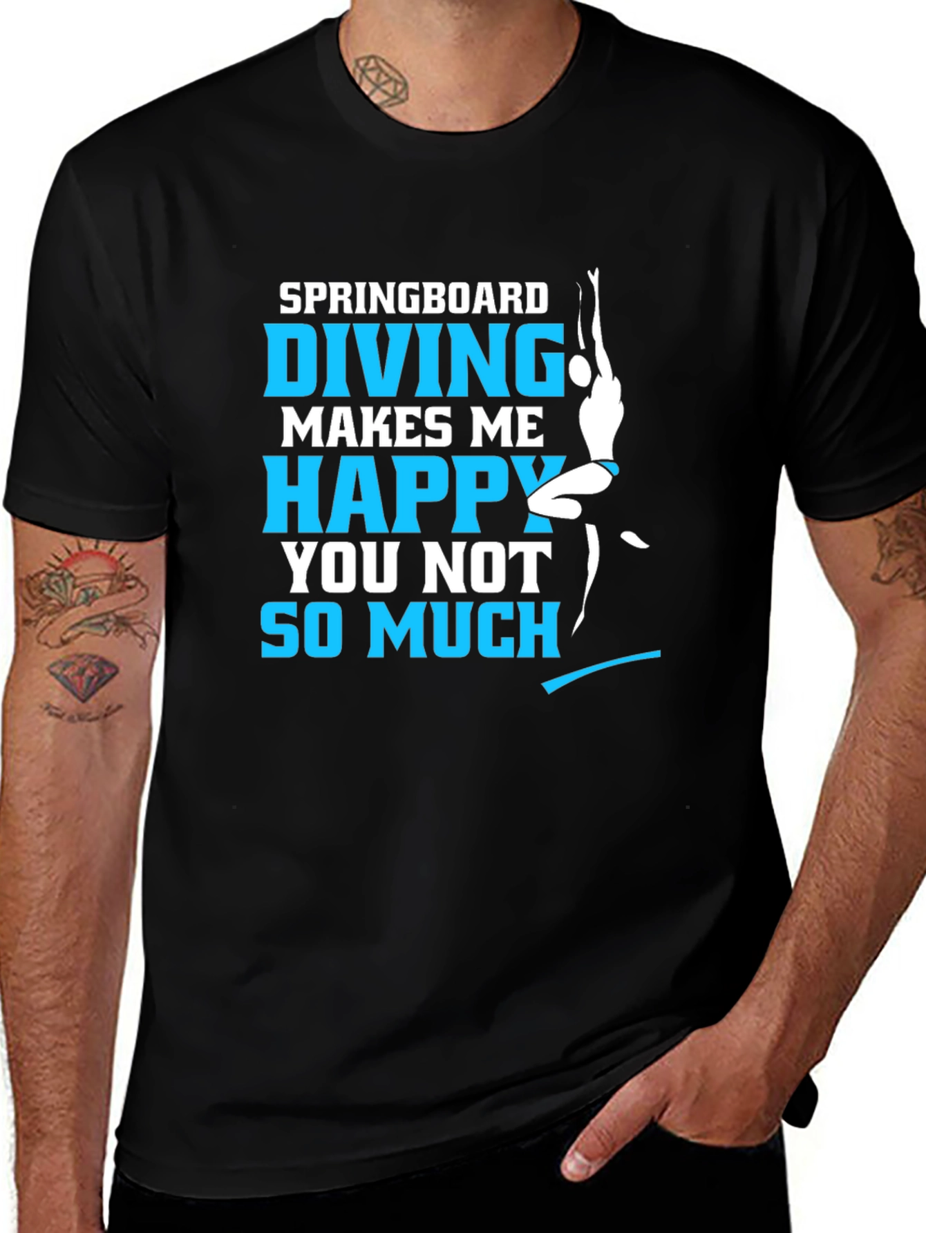 Variant 25 of Springboard Diving Happy T-Shirt