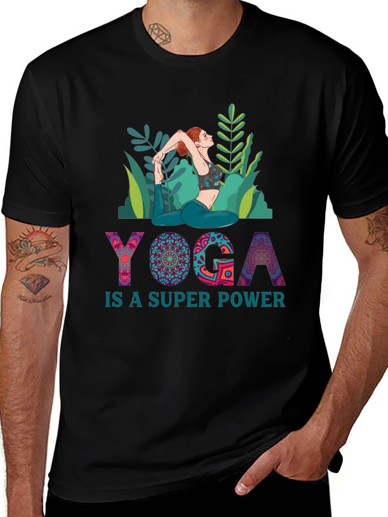 Variant 28 of Yoga is a Super Power Tee