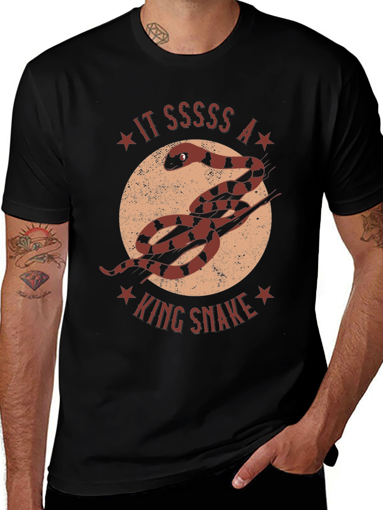 Variant 14 of King Snake Graphic T-Shirt - Unique Animal Design